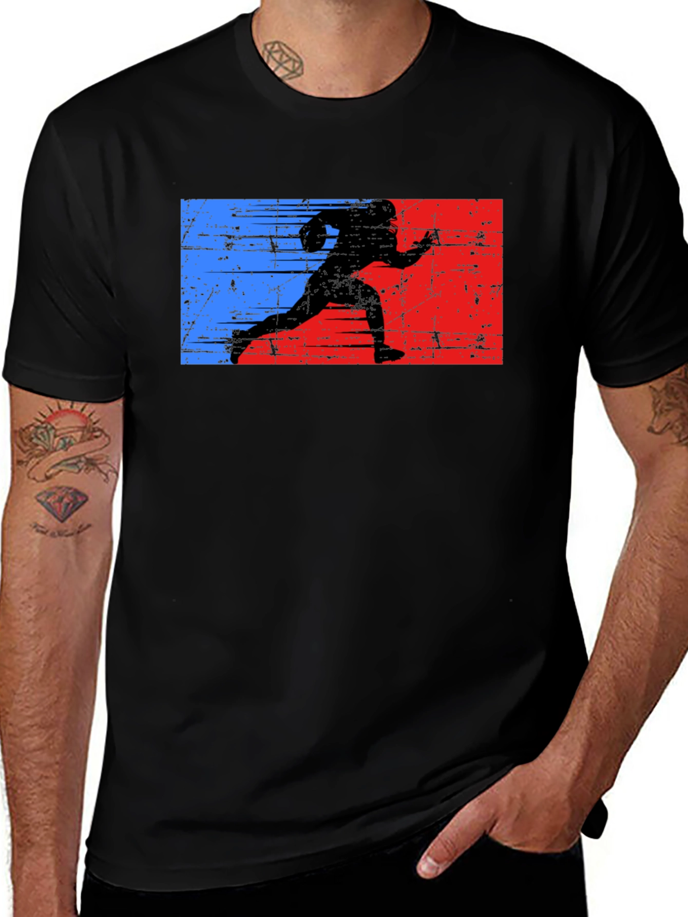 Variant 6 of Football Player Graphic T-Shirt