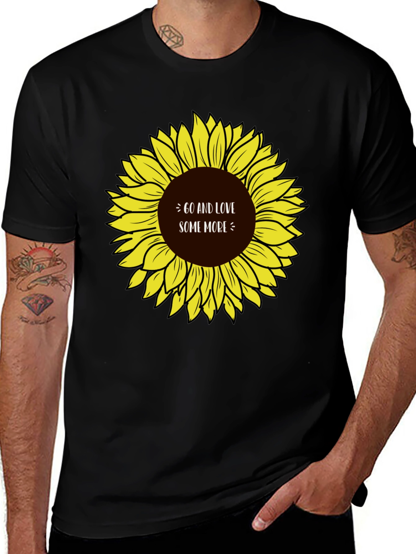 Variant 9 of Go and Love Some More Sunflower Graphic Tee