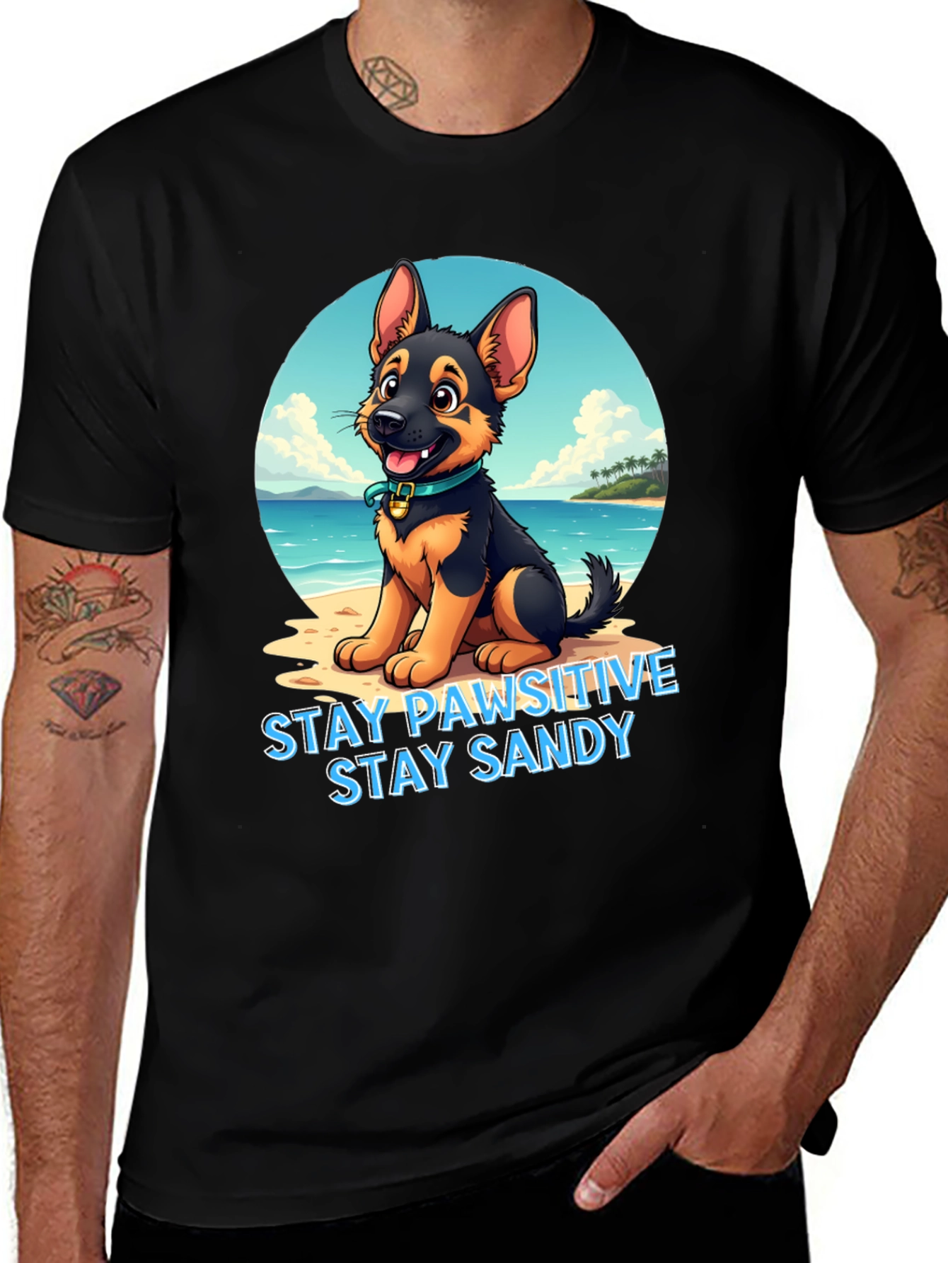 Stay Pawsitive Dog T-Shirt