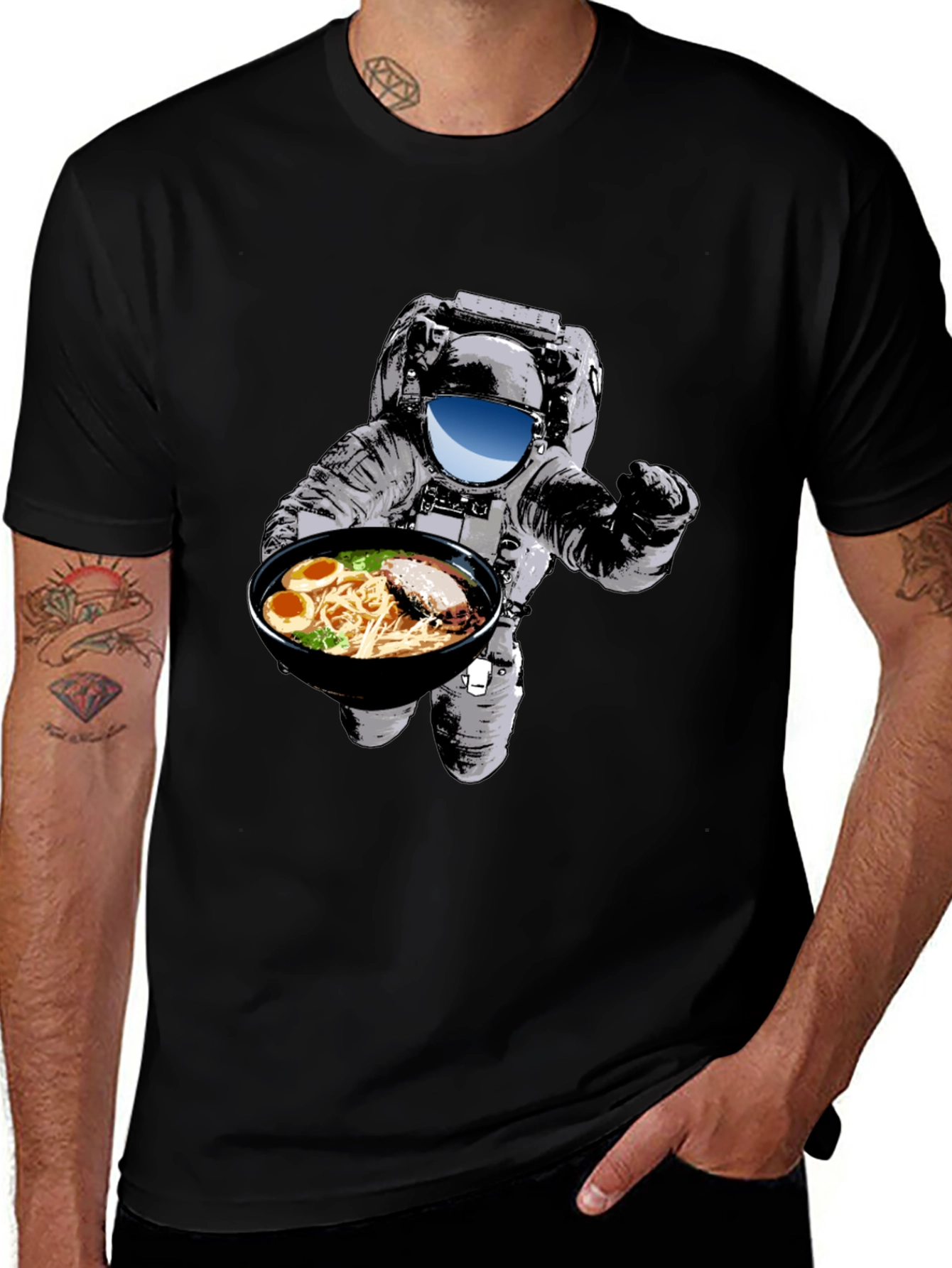 Variant 23 of Astronaut Ramen T-Shirt - Space Foodie