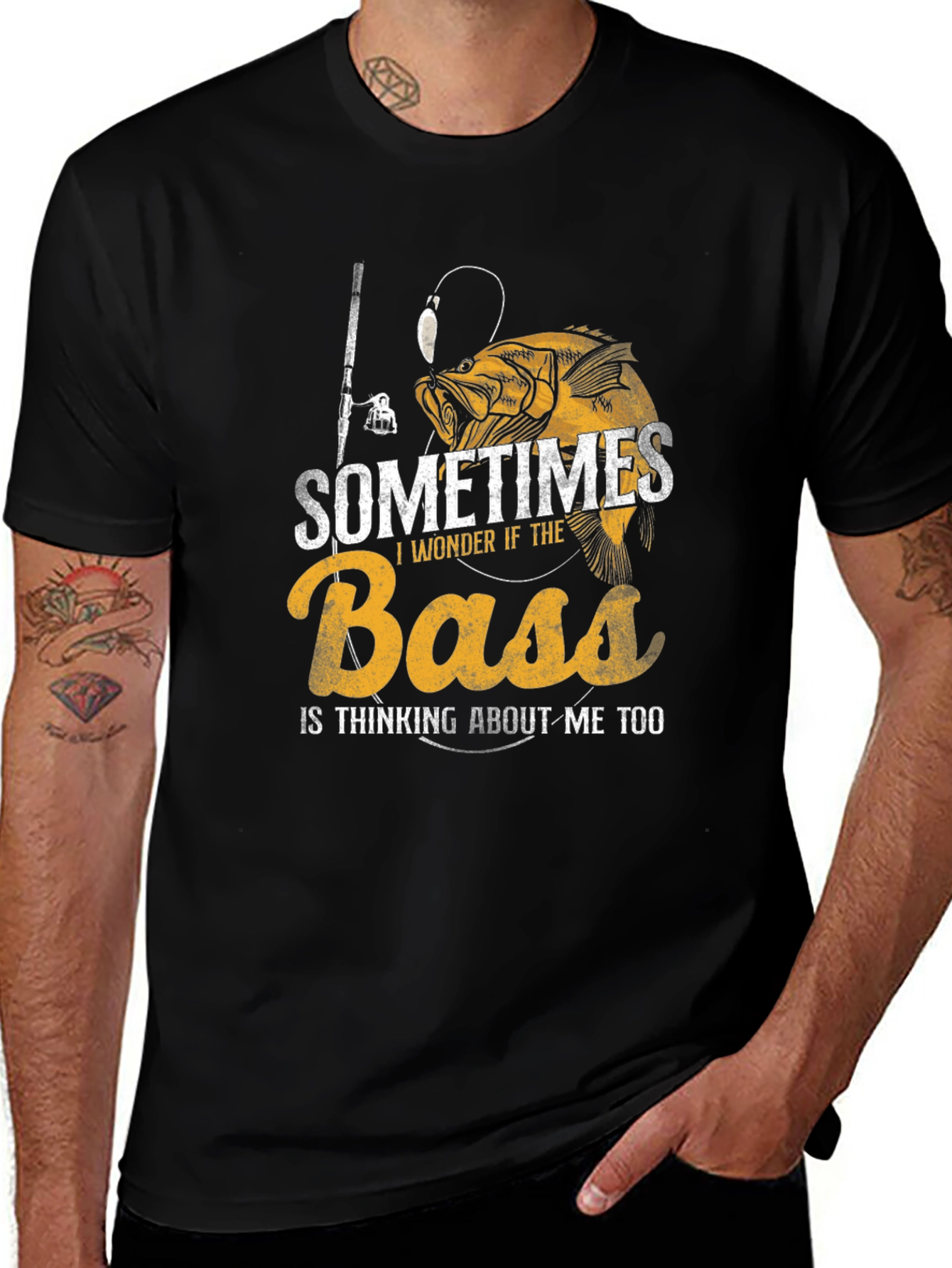 Variant 22 of Bass Fishing T-Shirt - Funny Fisherman Tee