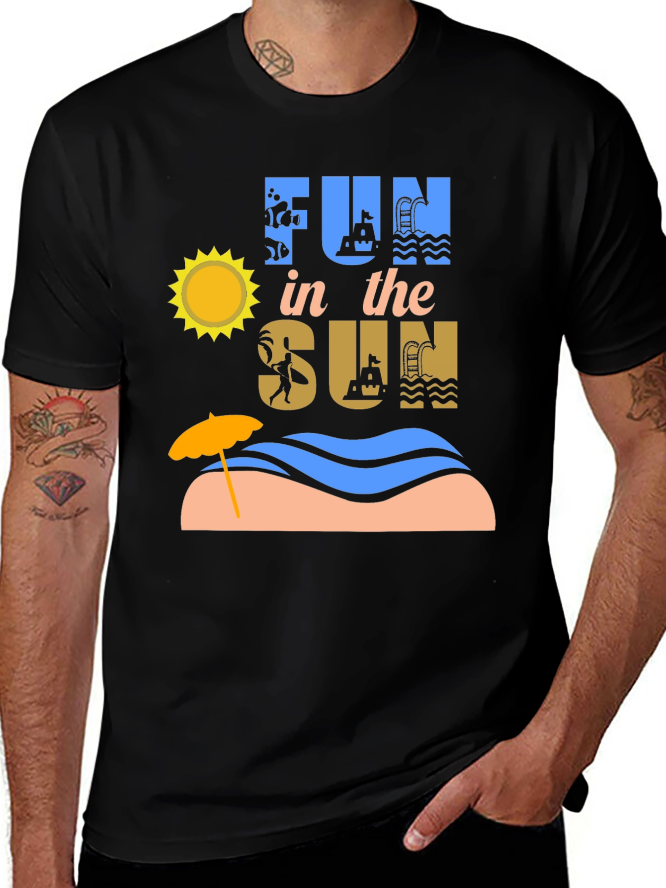 Fun in the Sun Graphic T-Shirt - Summer Vacation Tee