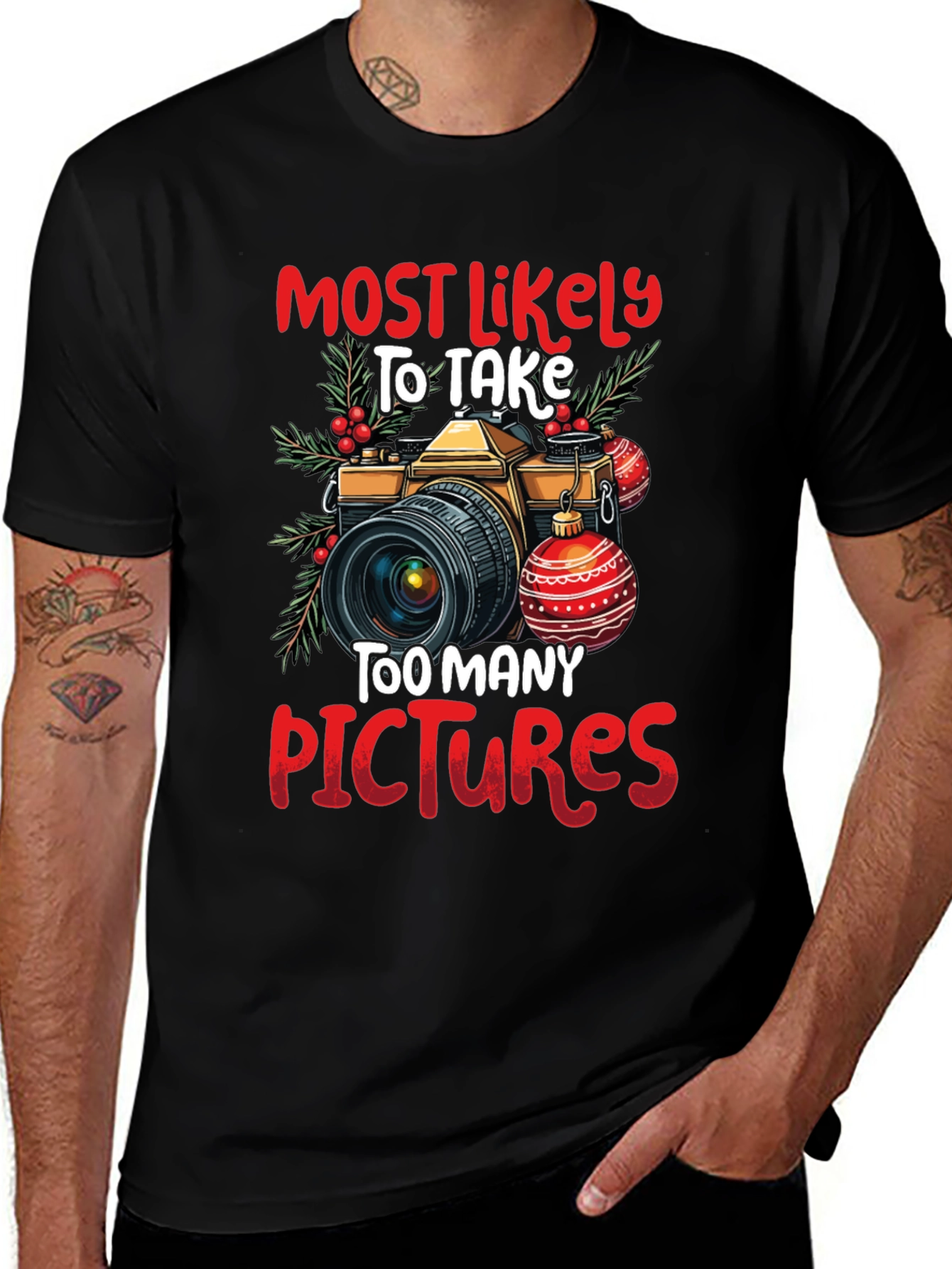 Variant 11 of Funny Photographer T-Shirt: Too Many Pictures