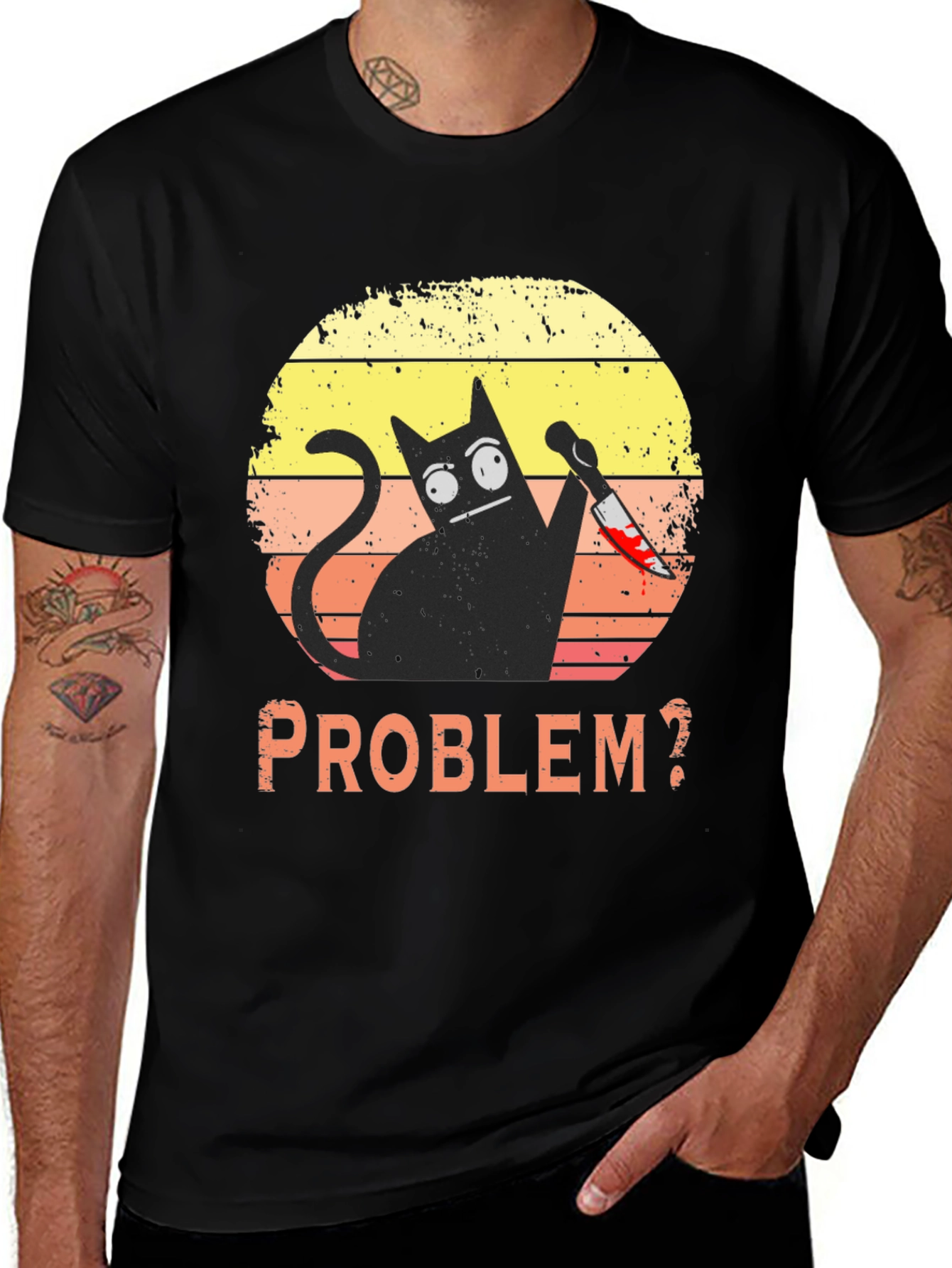 Variant 19 of Problem Cat T-Shirt - Funny Graphic Tee