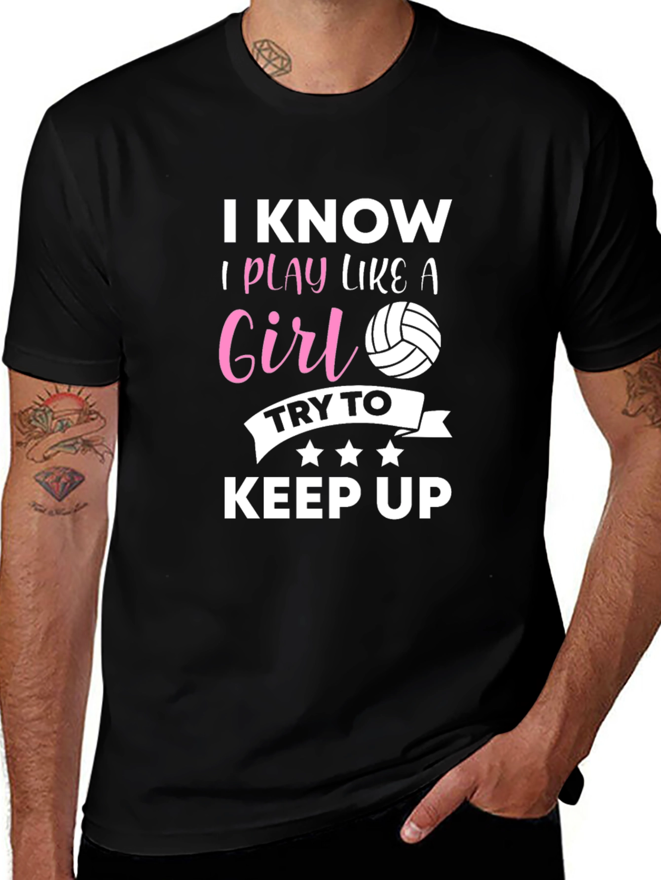 Variant 7 of I Play Like a Girl Volleyball T-Shirt