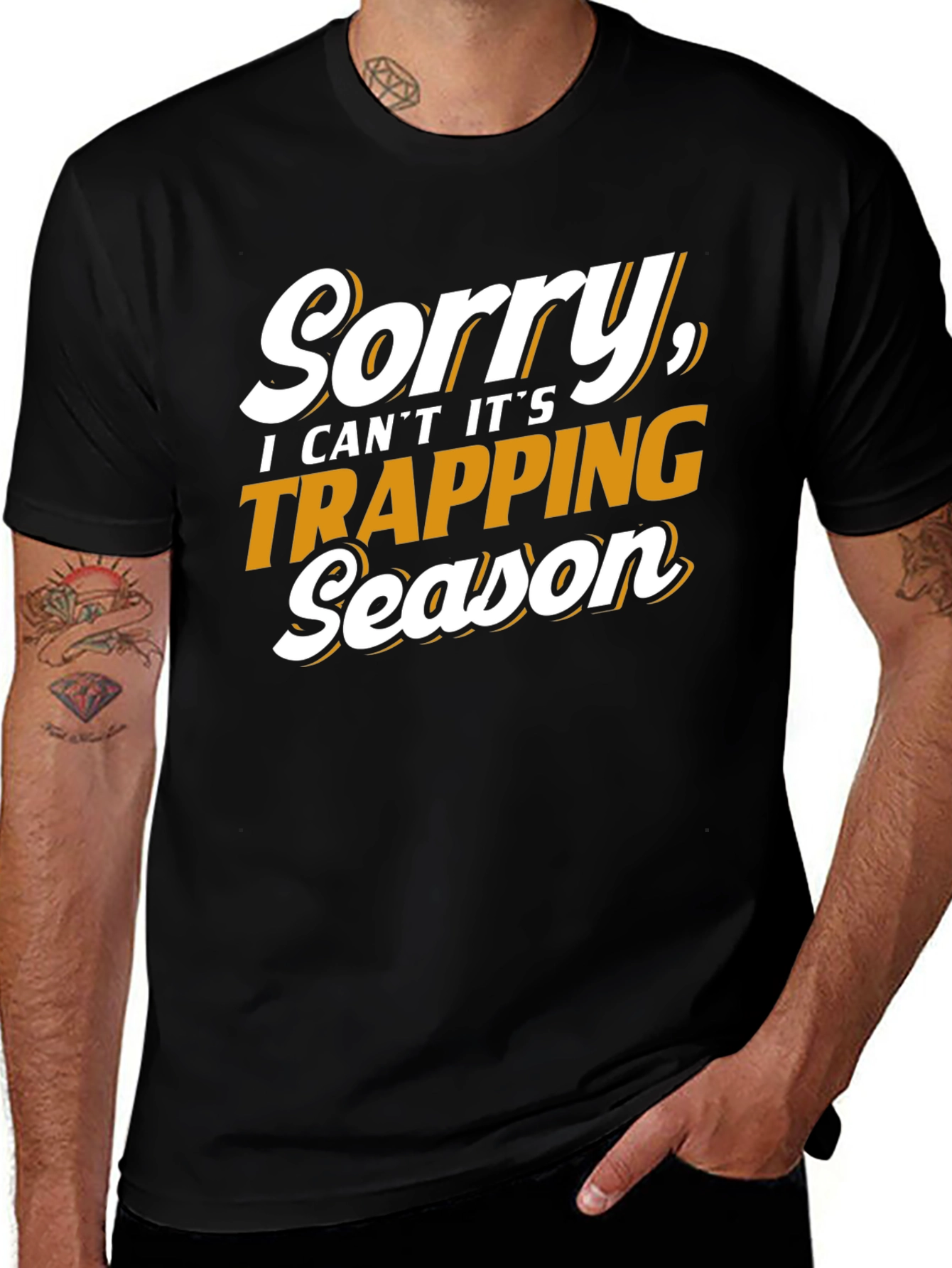 Variant 10 of Trapping Season Funny Graphic T-Shirt