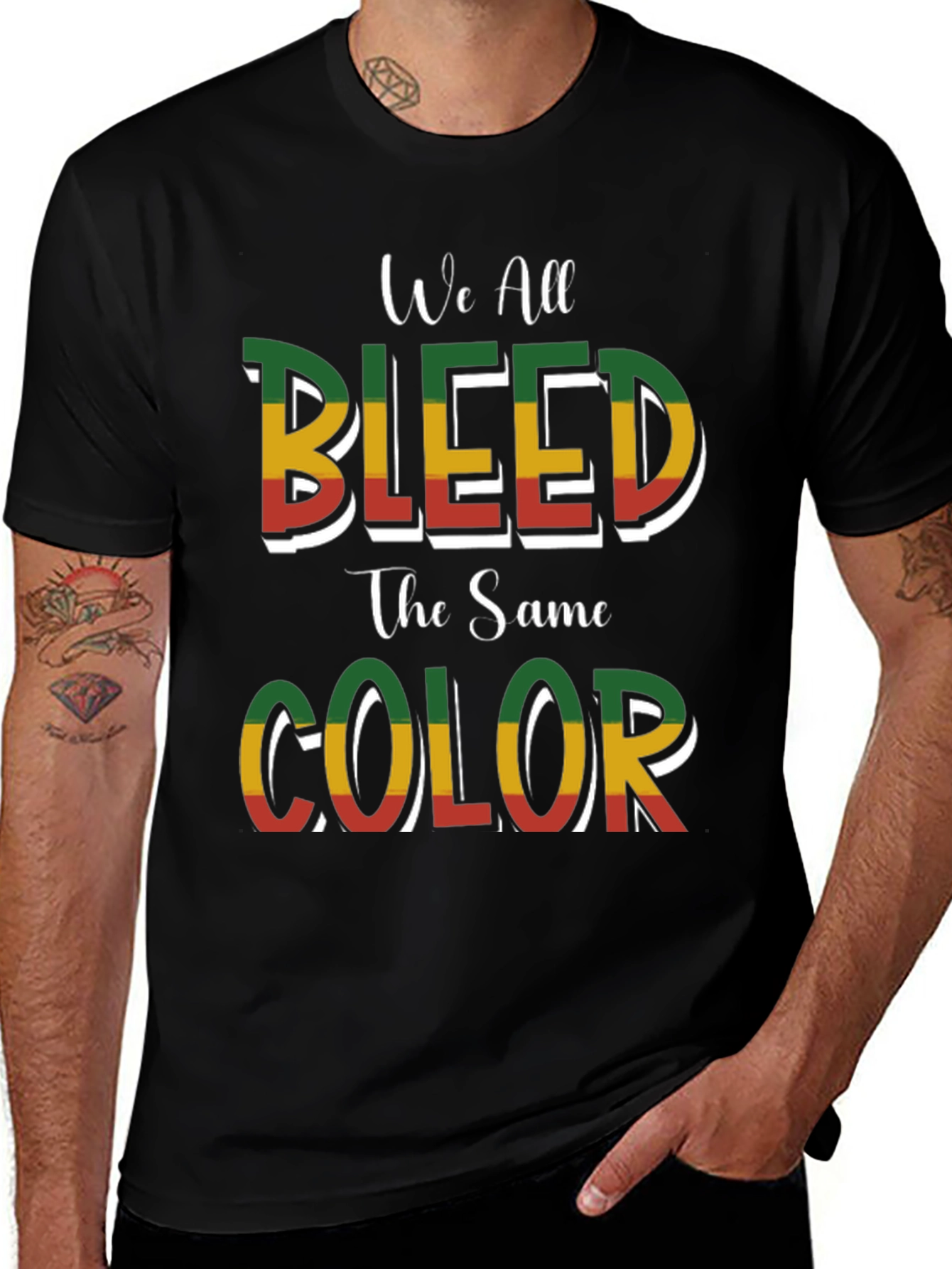 Variant 7 of We All Bleed The Same Color T-Shirt