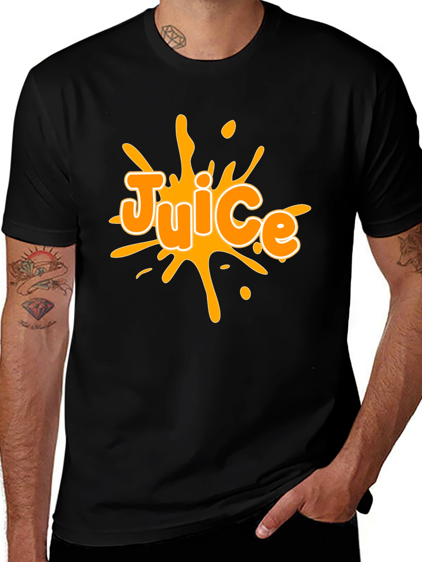 Variant 14 of Juice Graphic Black T-Shirt