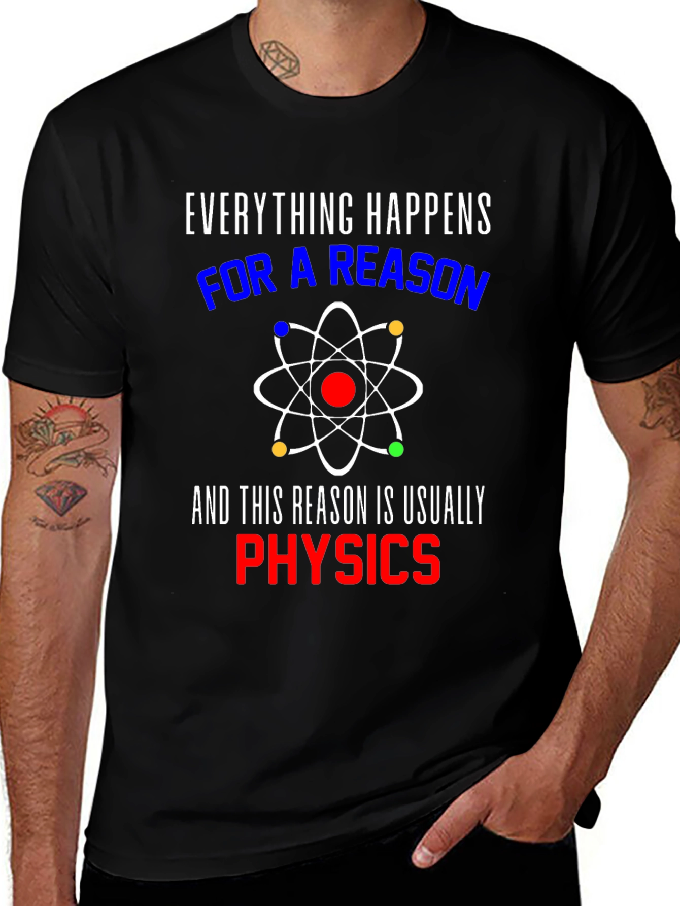 Variant 10 of Everything Happens Physics T-Shirt
