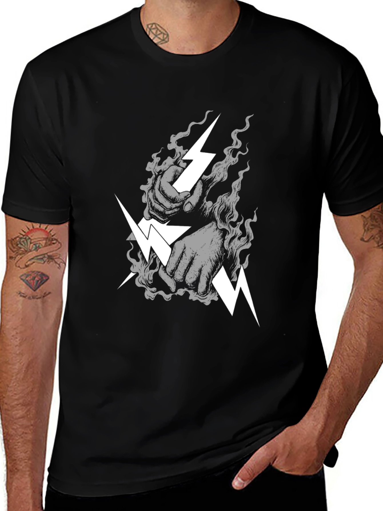 Variant 8 of Electrified Fist Graphic Tee