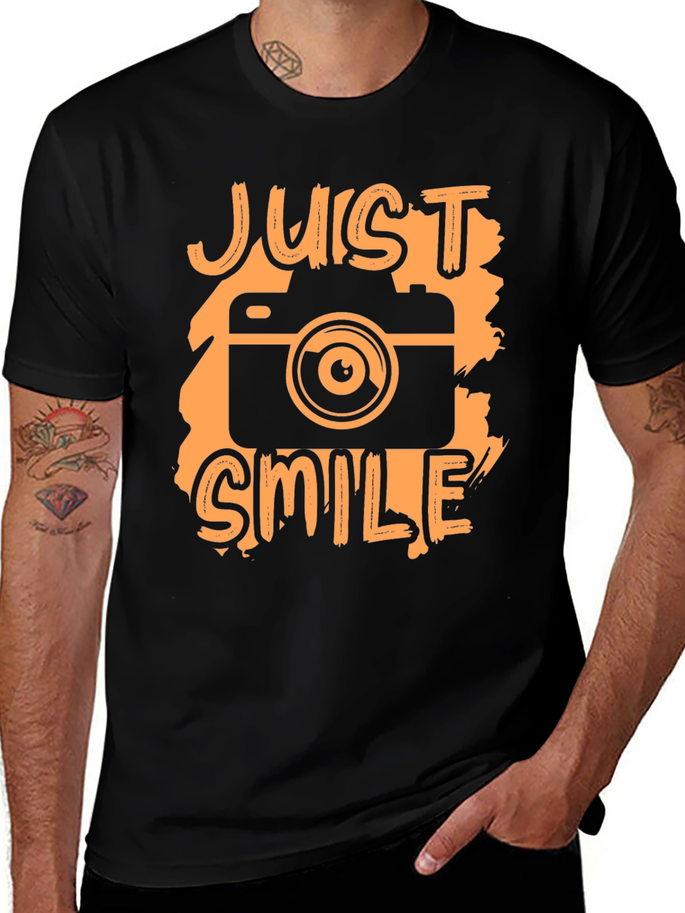 Variant 30 of Just Smile Camera Graphic T-Shirt