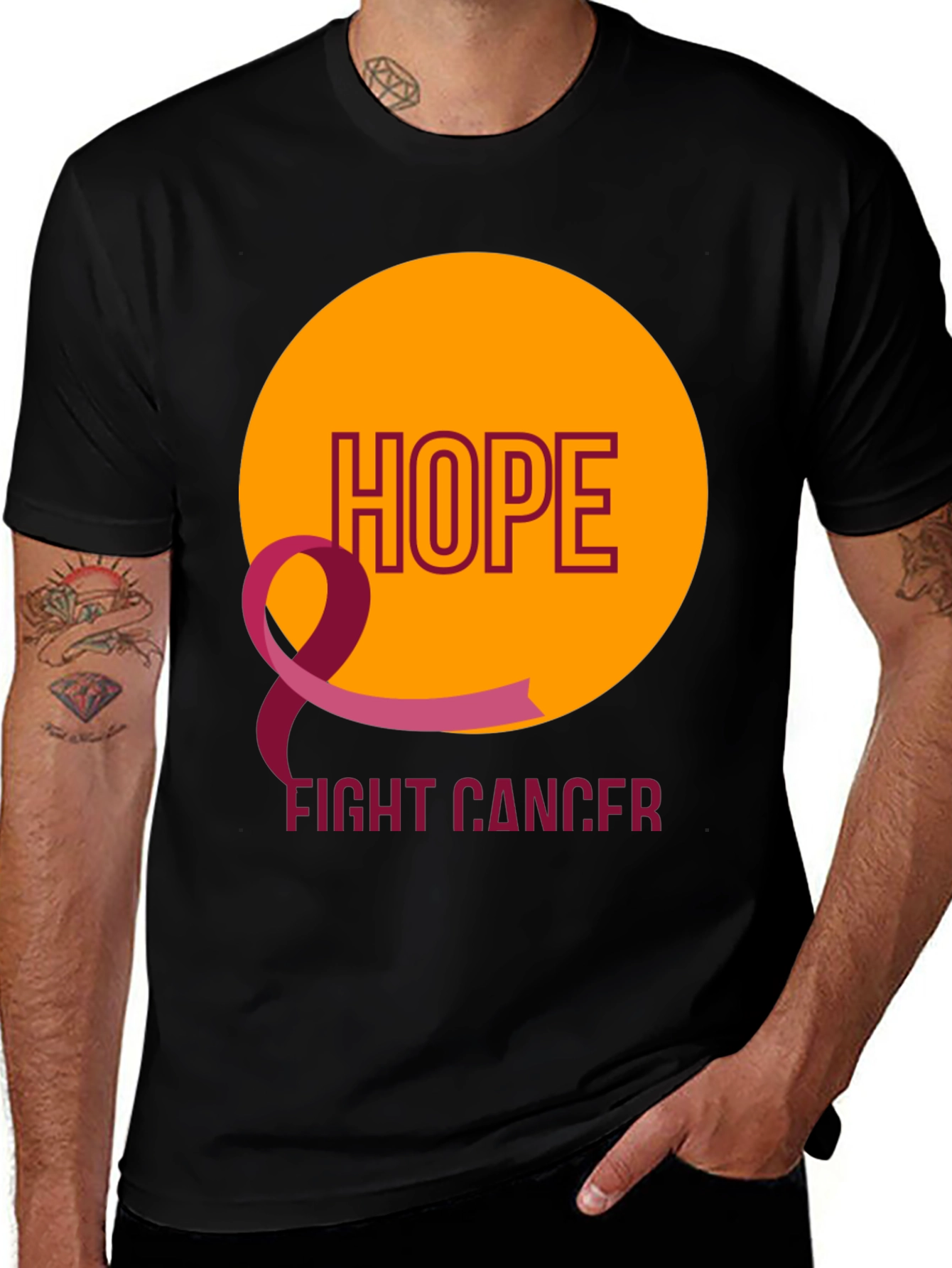 Variant 8 of Hope Fight Cancer Awareness T-Shirt
