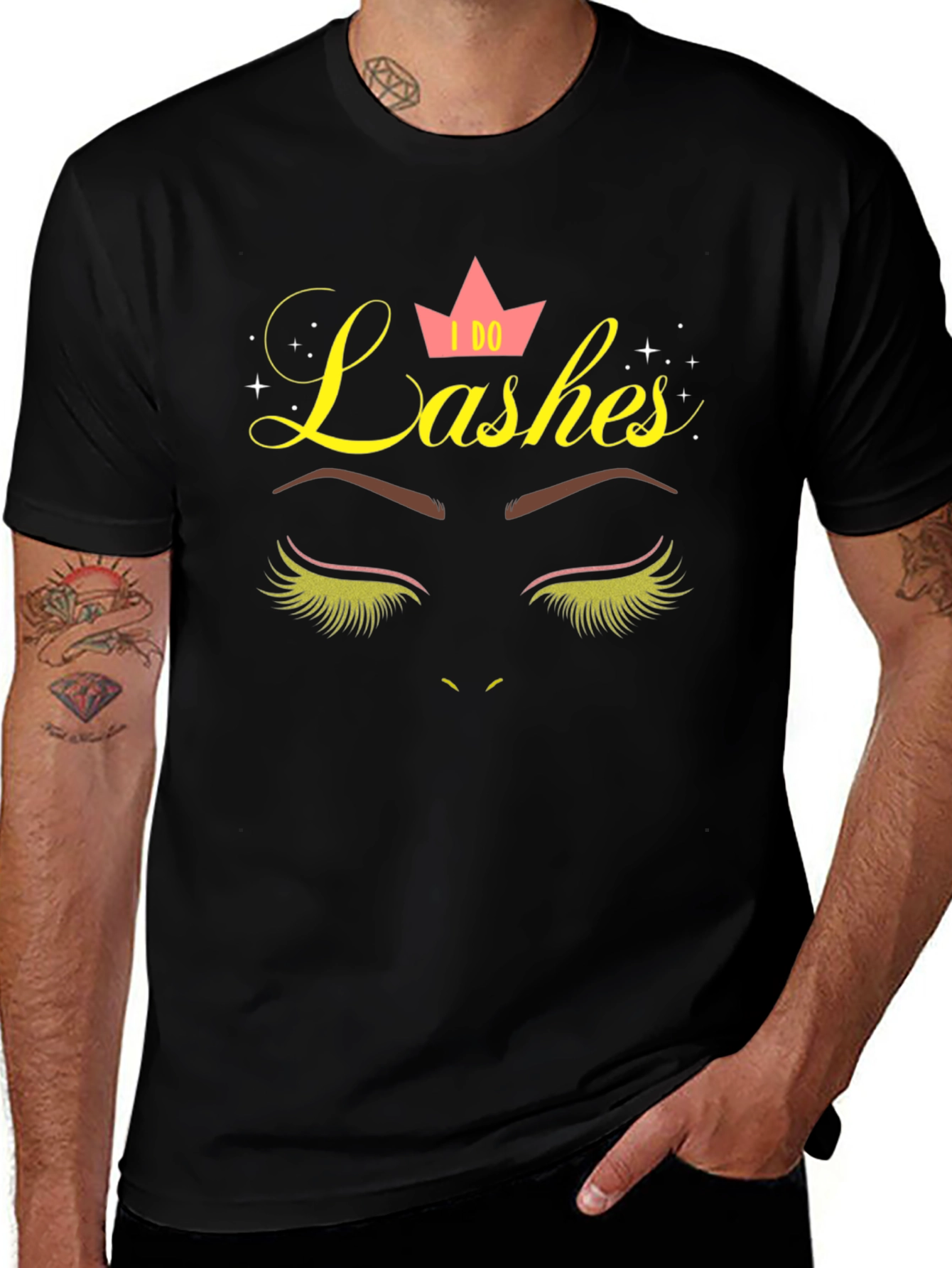 I Do Lashes Graphic Print T-Shirt