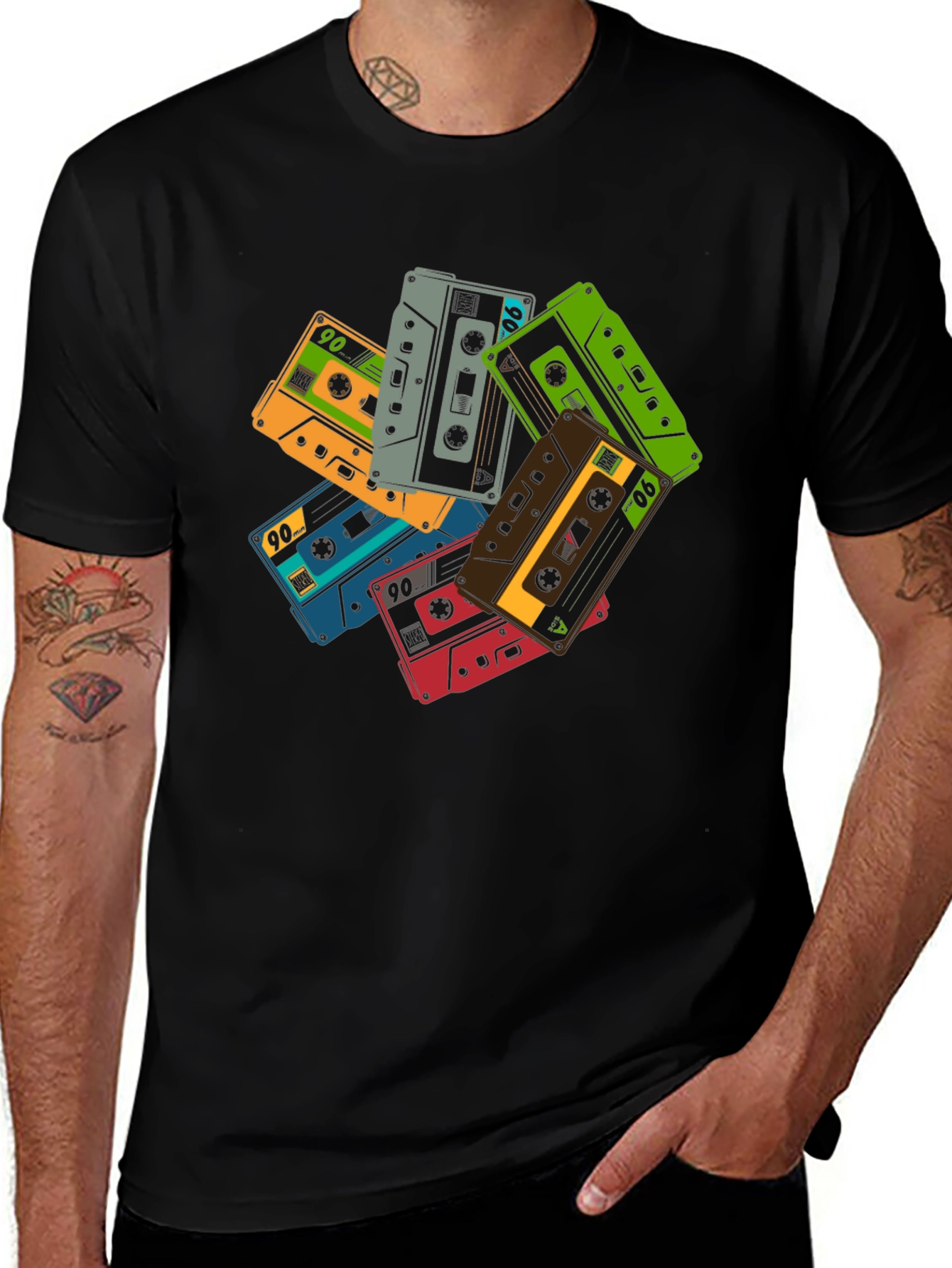 Variant 11 of Retro Cassette Tape 90s Graphic Tee