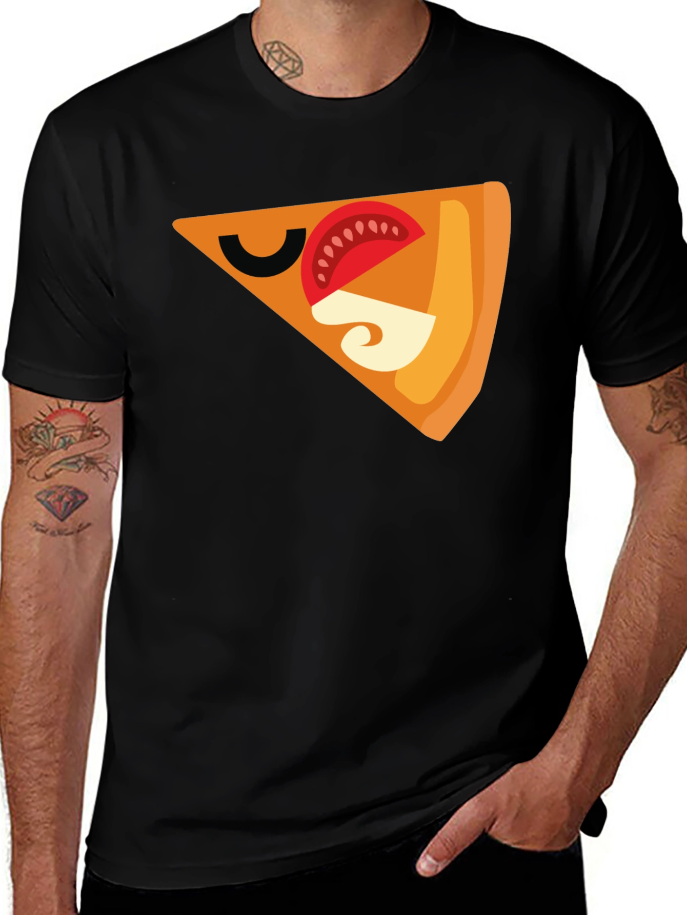 Variant 22 of Pizza Slice Graphic Tee - Funny Food Shirt