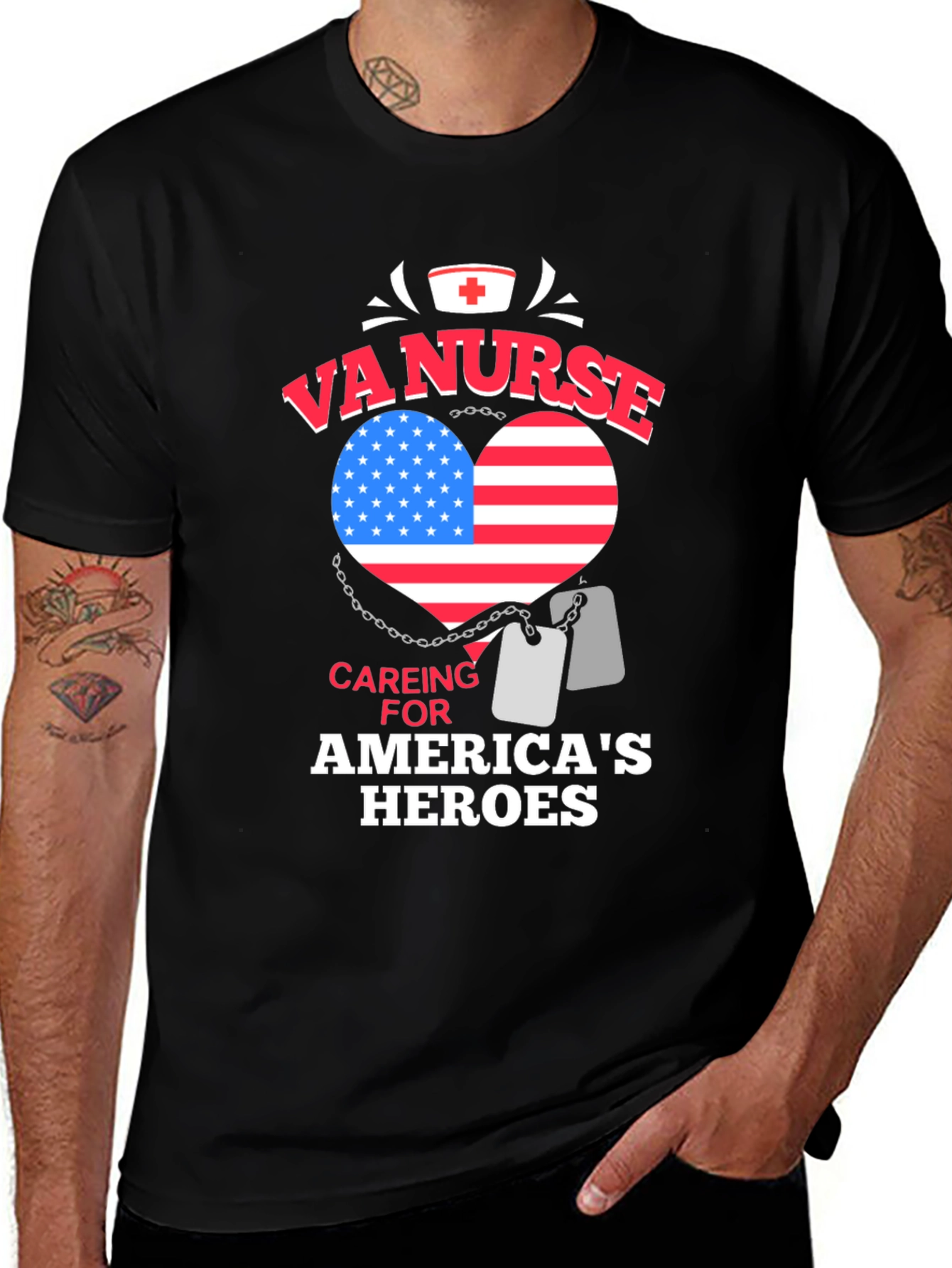 VA Nurse Patriotic T-Shirt