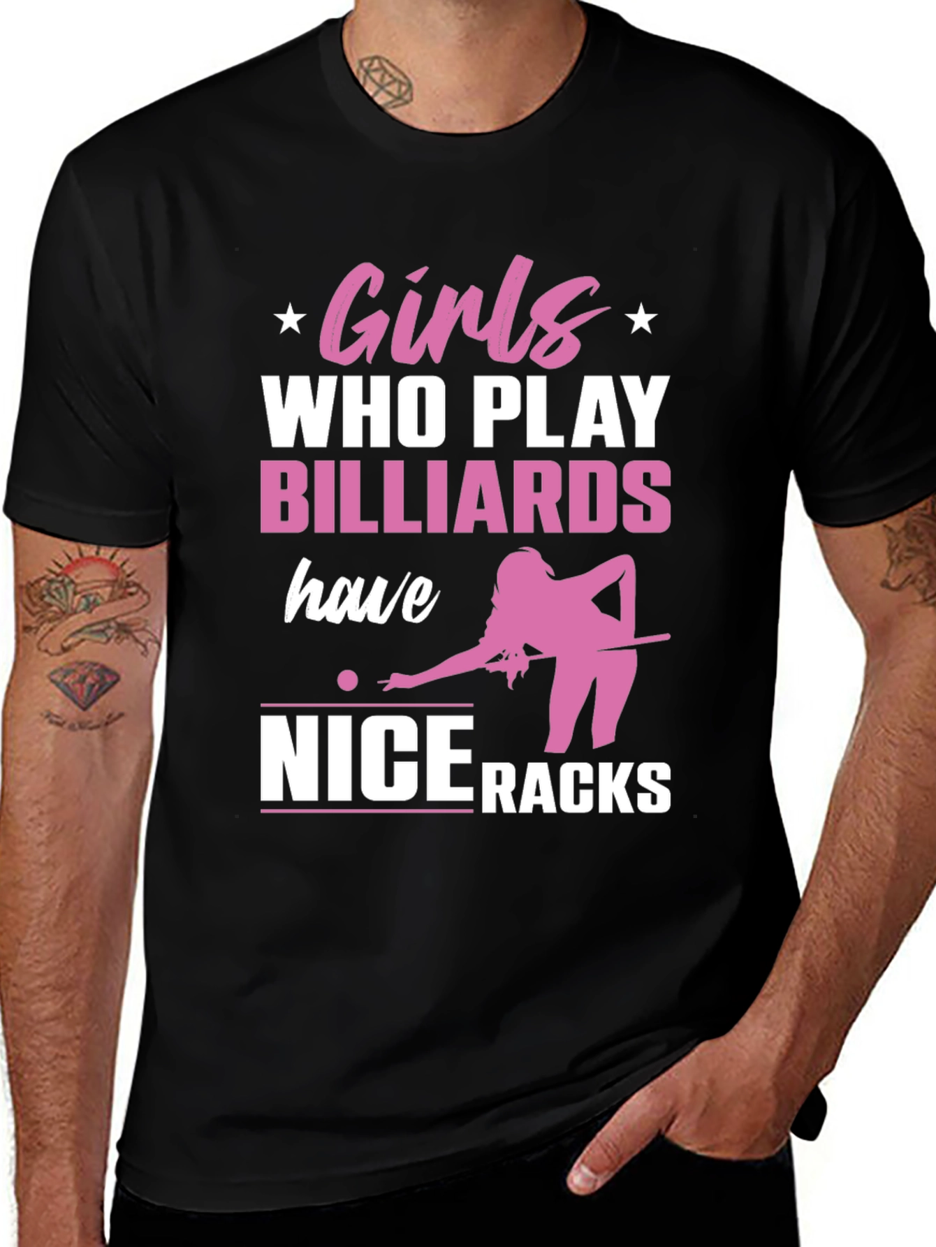 Variant 9 of Girls Who Play Billiards T-Shirt