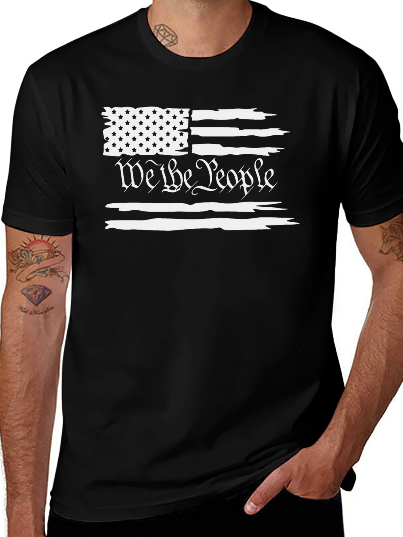 We The People American Flag Patriotic T-Shirt