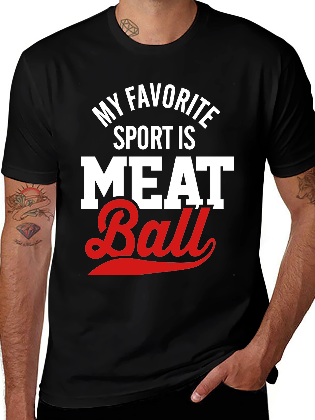 Variant 28 of My Favorite Sport Meat Ball T-Shirt