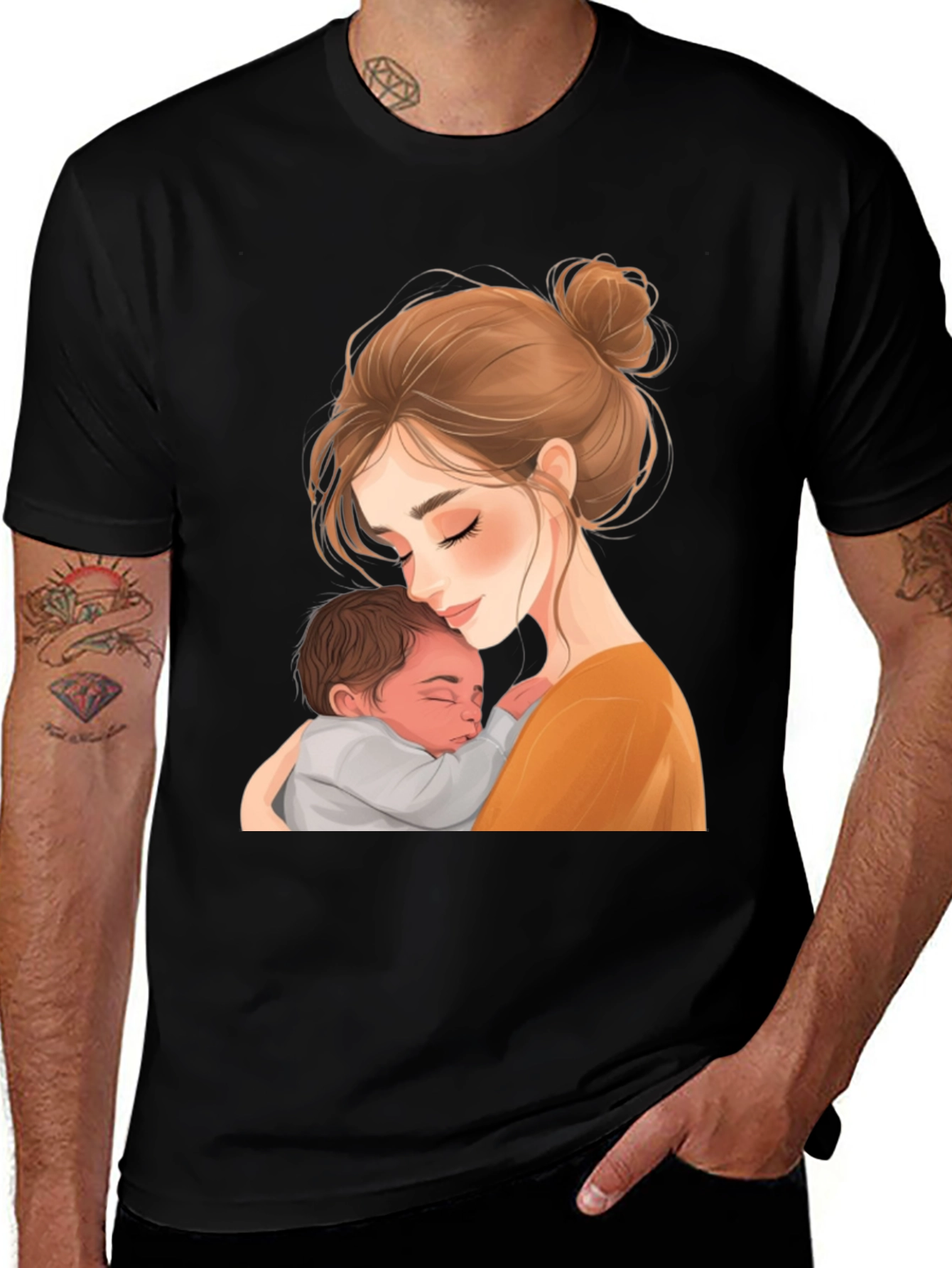 Variant 19 of Mother and Child Graphic T-Shirt
