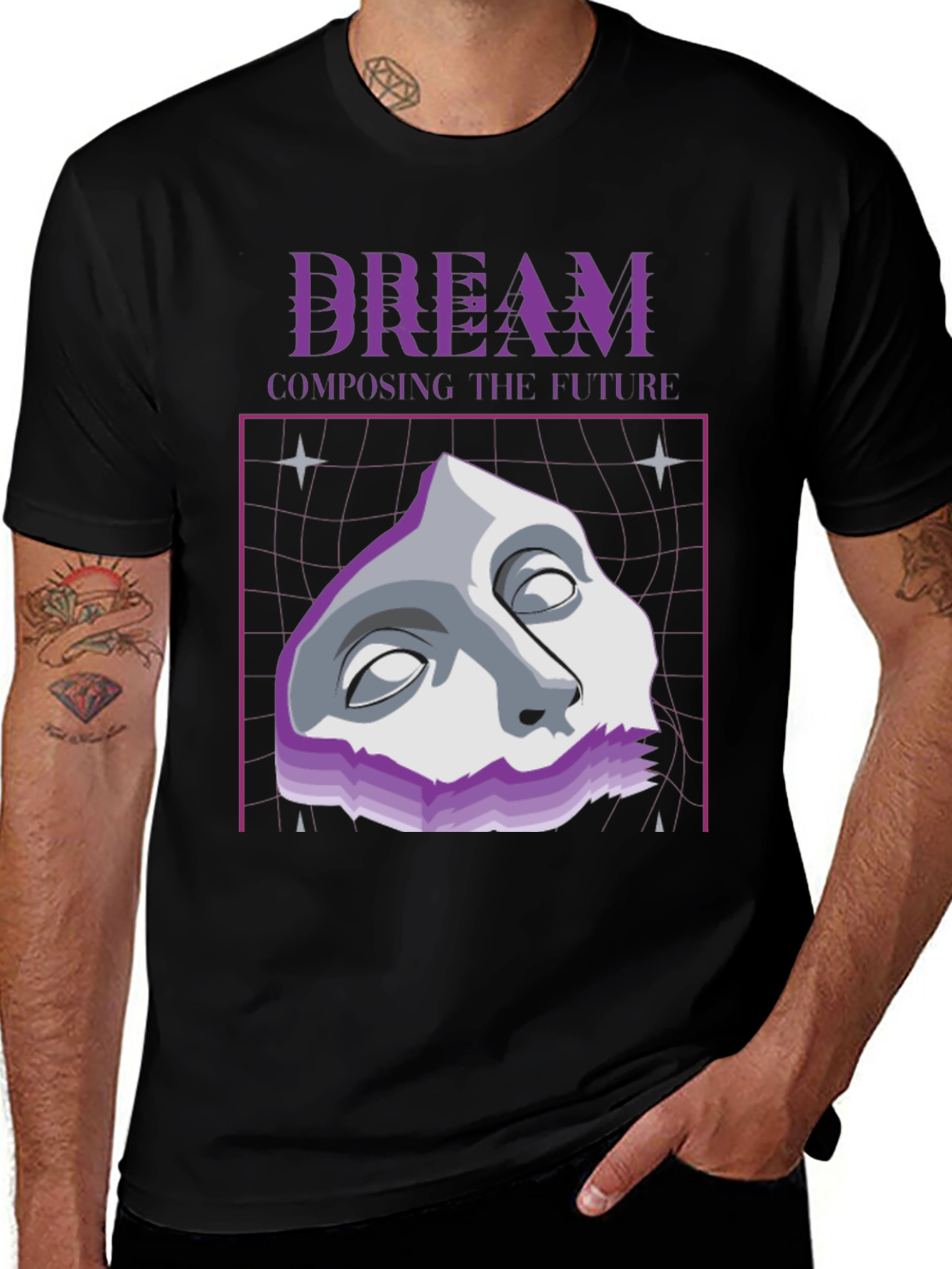 Variant 10 of Dream Composing Future T-Shirt - Black