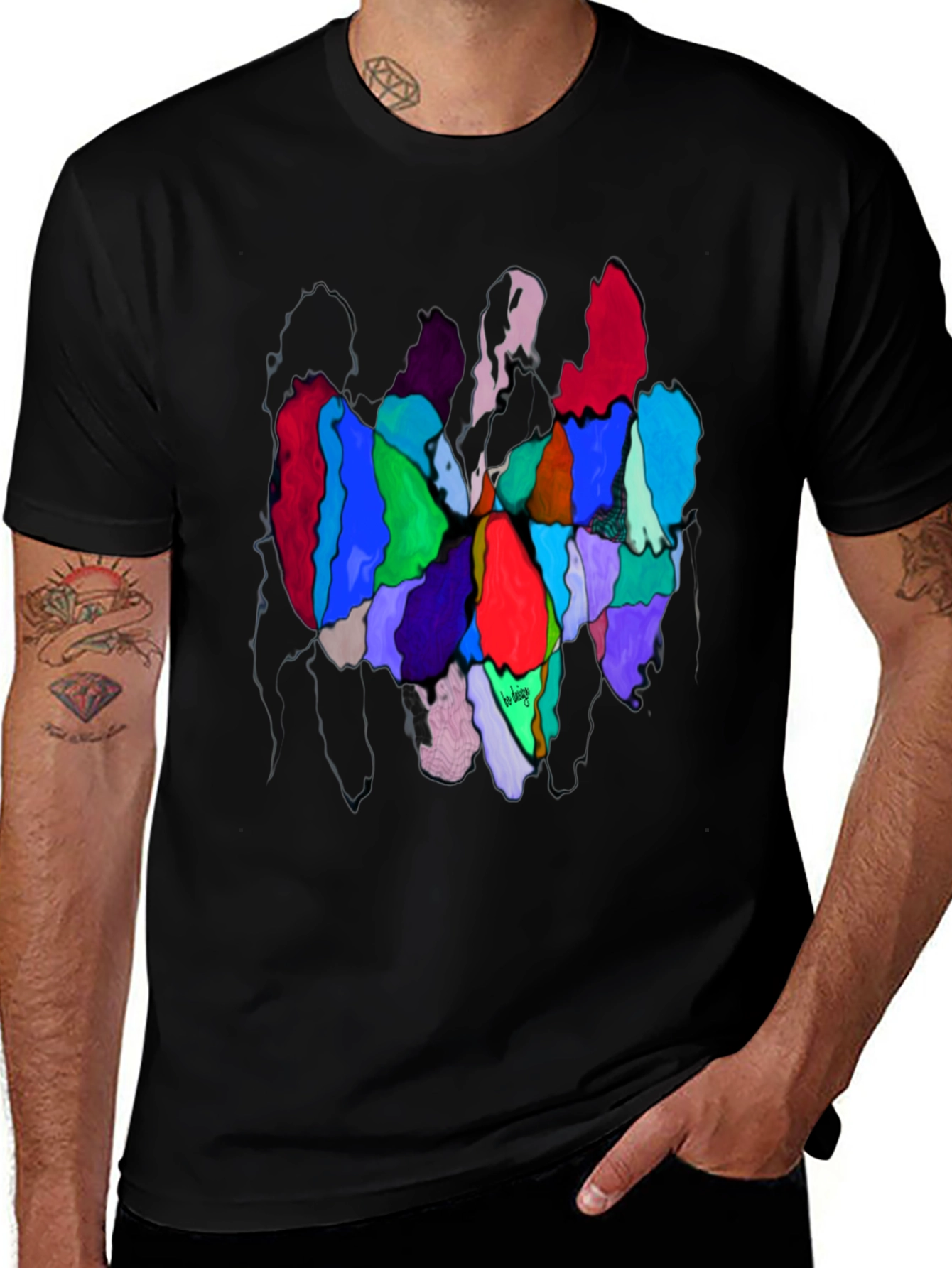 Variant 28 of Abstract Color Block Graphic Tee