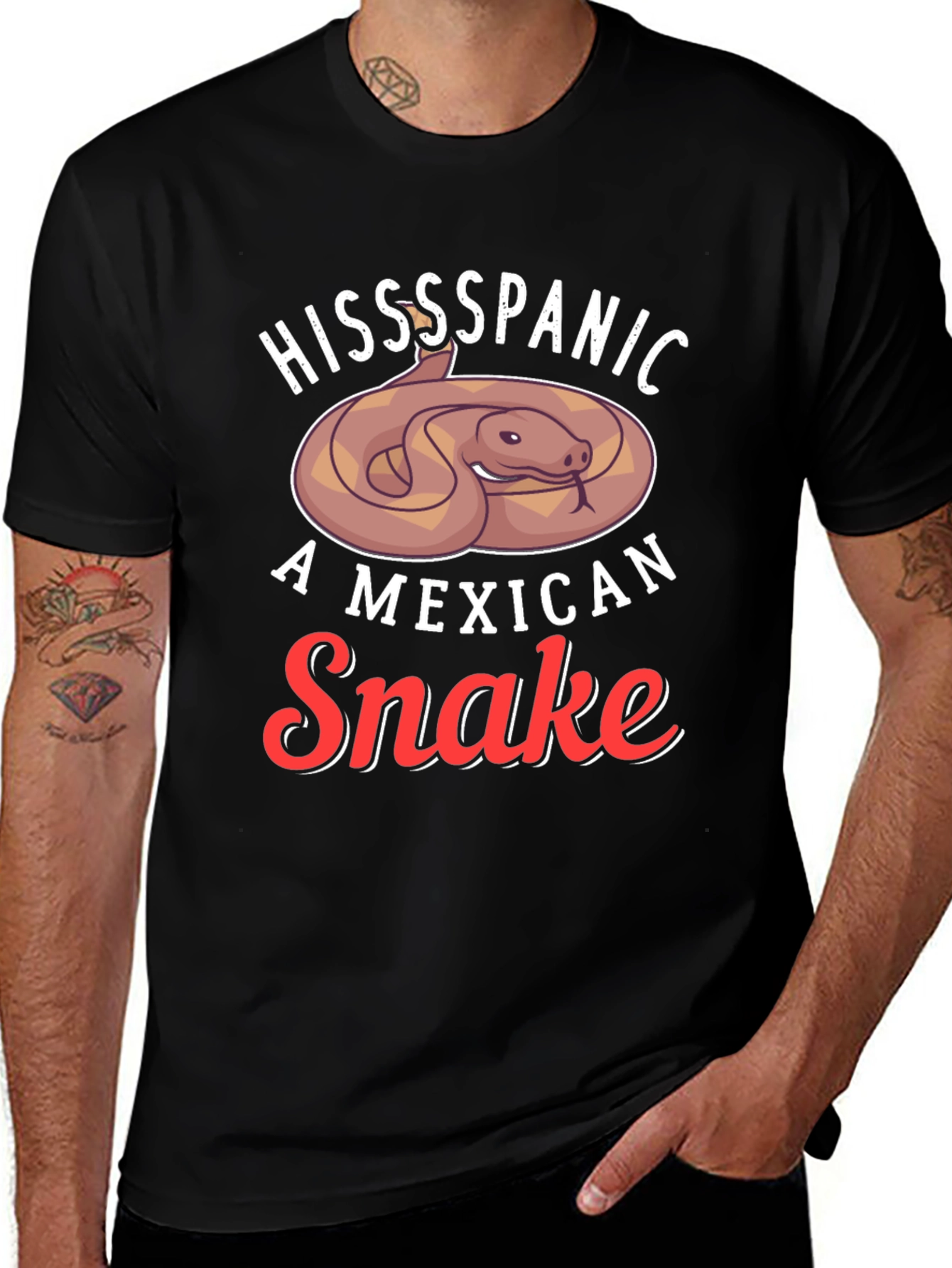 Variant 24 of Hissspanic Mexican Snake Graphic Tee