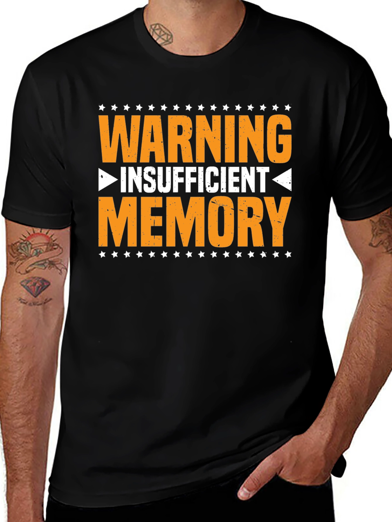 Variant 20 of Warning Insufficient Memory Graphic Tee