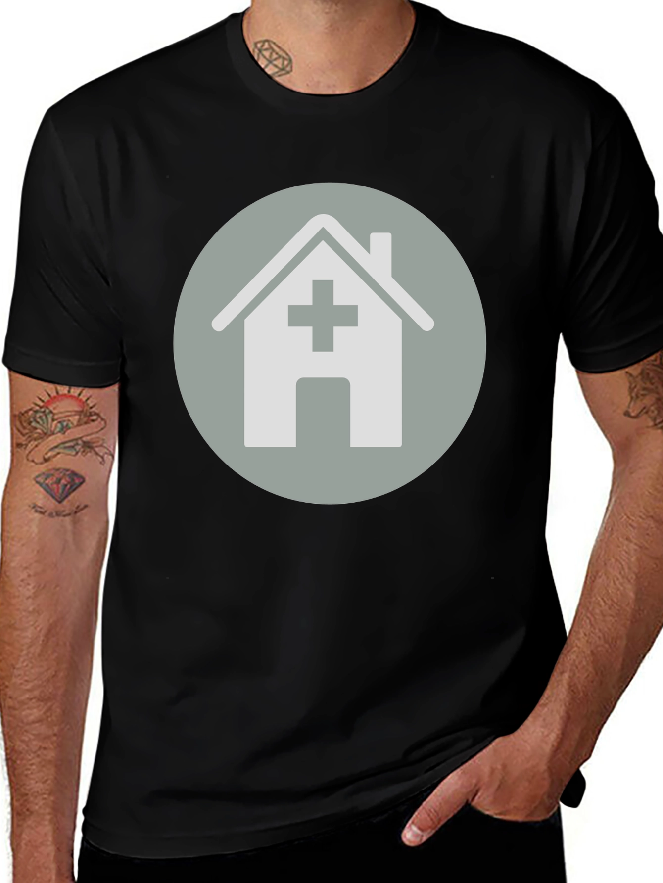Variant 10 of Medical Home Graphic Tee - Stylish Comfort