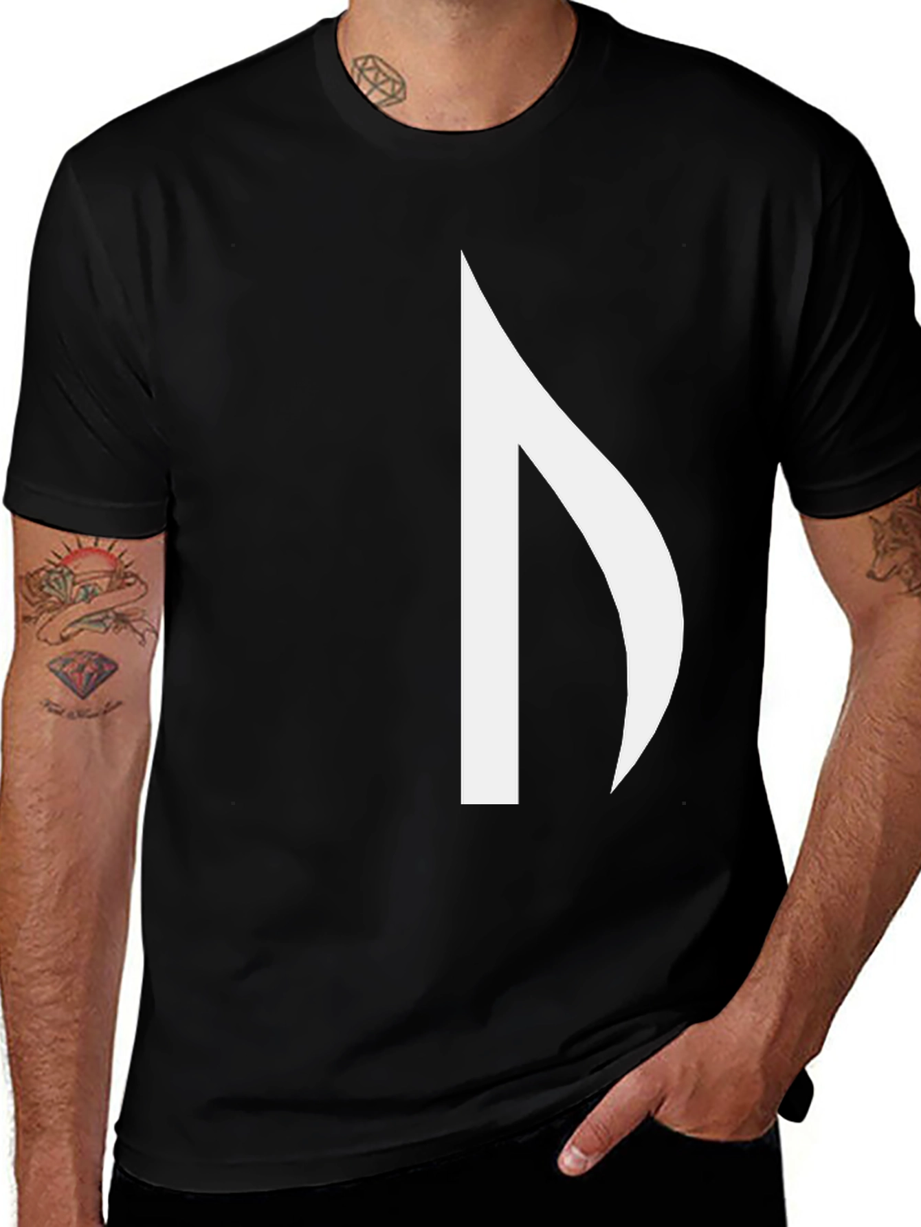 Variant 20 of Modern Rune T-Shirt - Sleek Minimalist Design