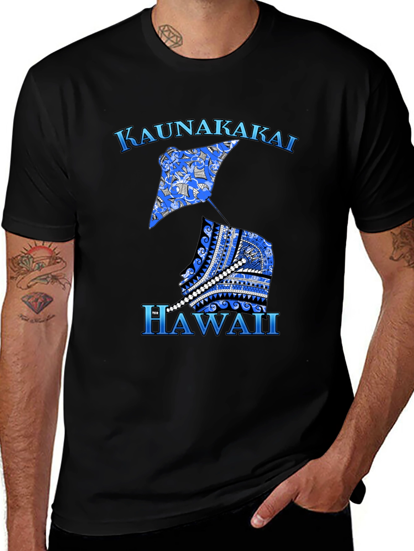 Variant 13 of Kaunakakai Hawaii Graphic T-Shirt