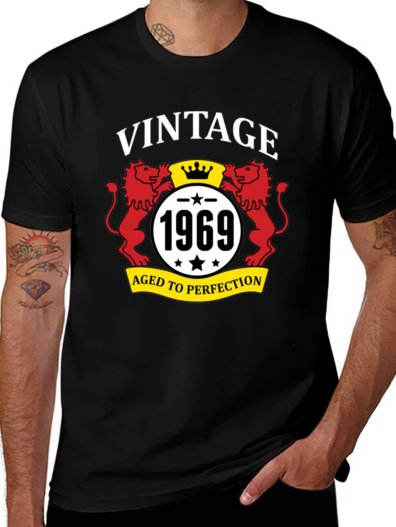Vintage 1969 Aged to Perfection Graphic Tee