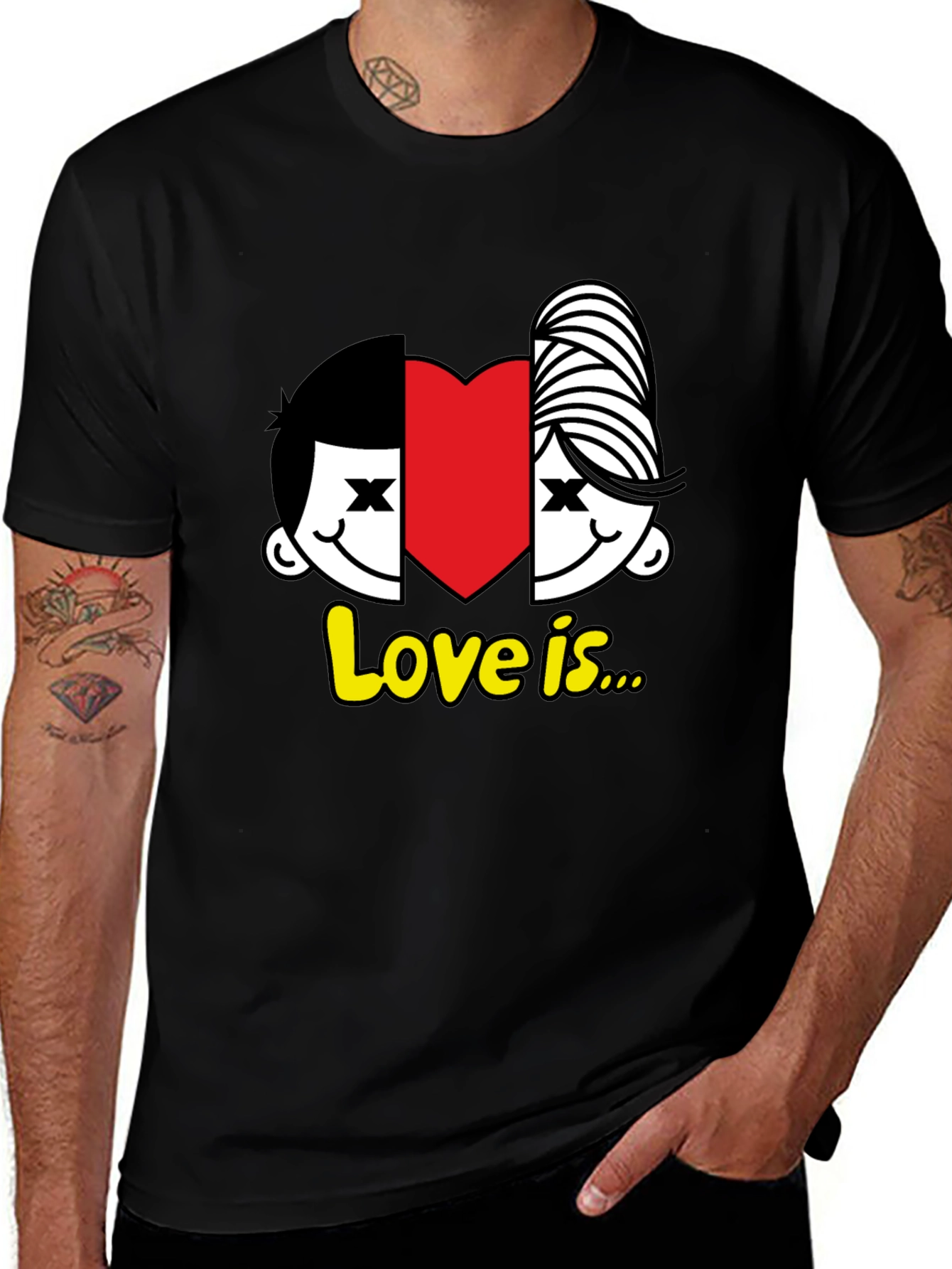Variant 14 of Love is... T-Shirt - Cute Couple Tee