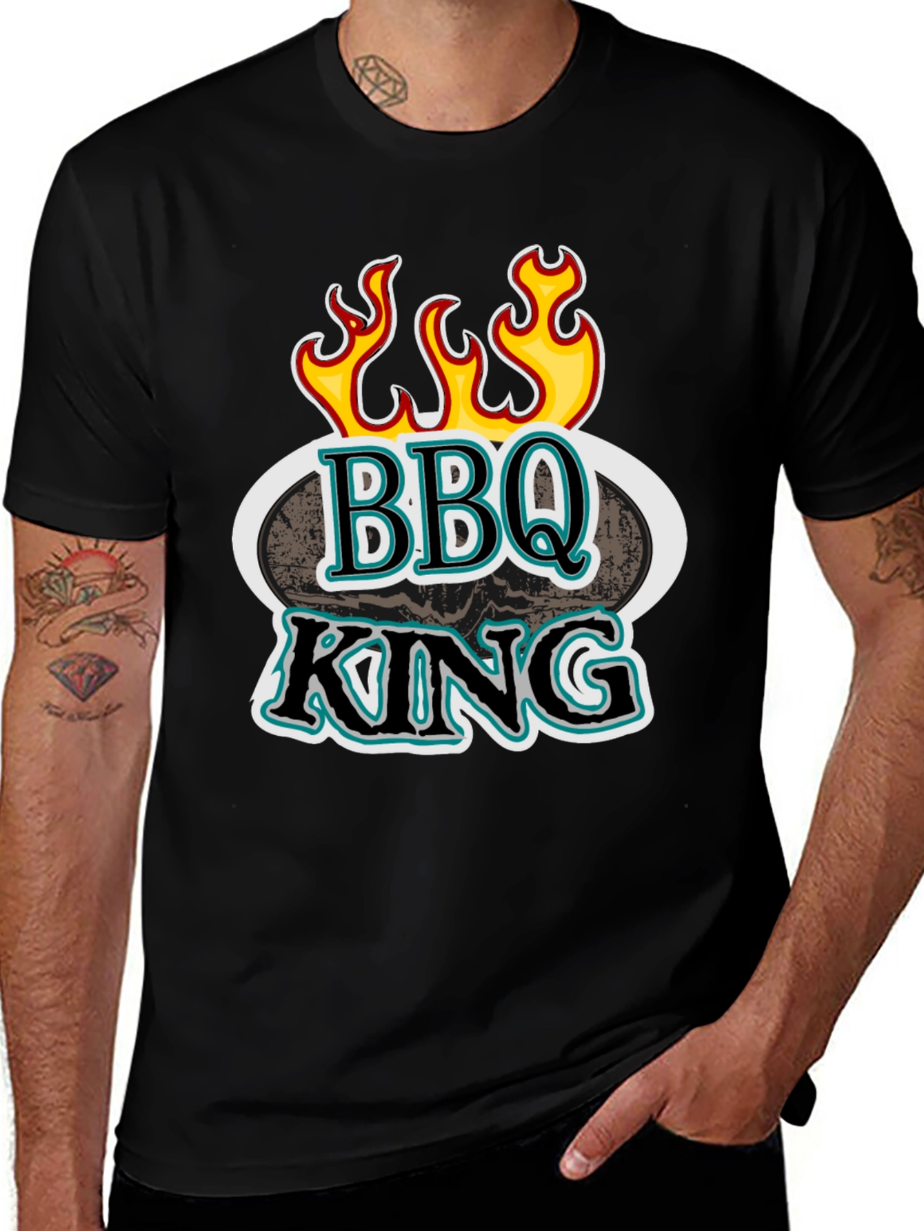 BBQ King Graphic T-Shirt - Grill Master Apparel