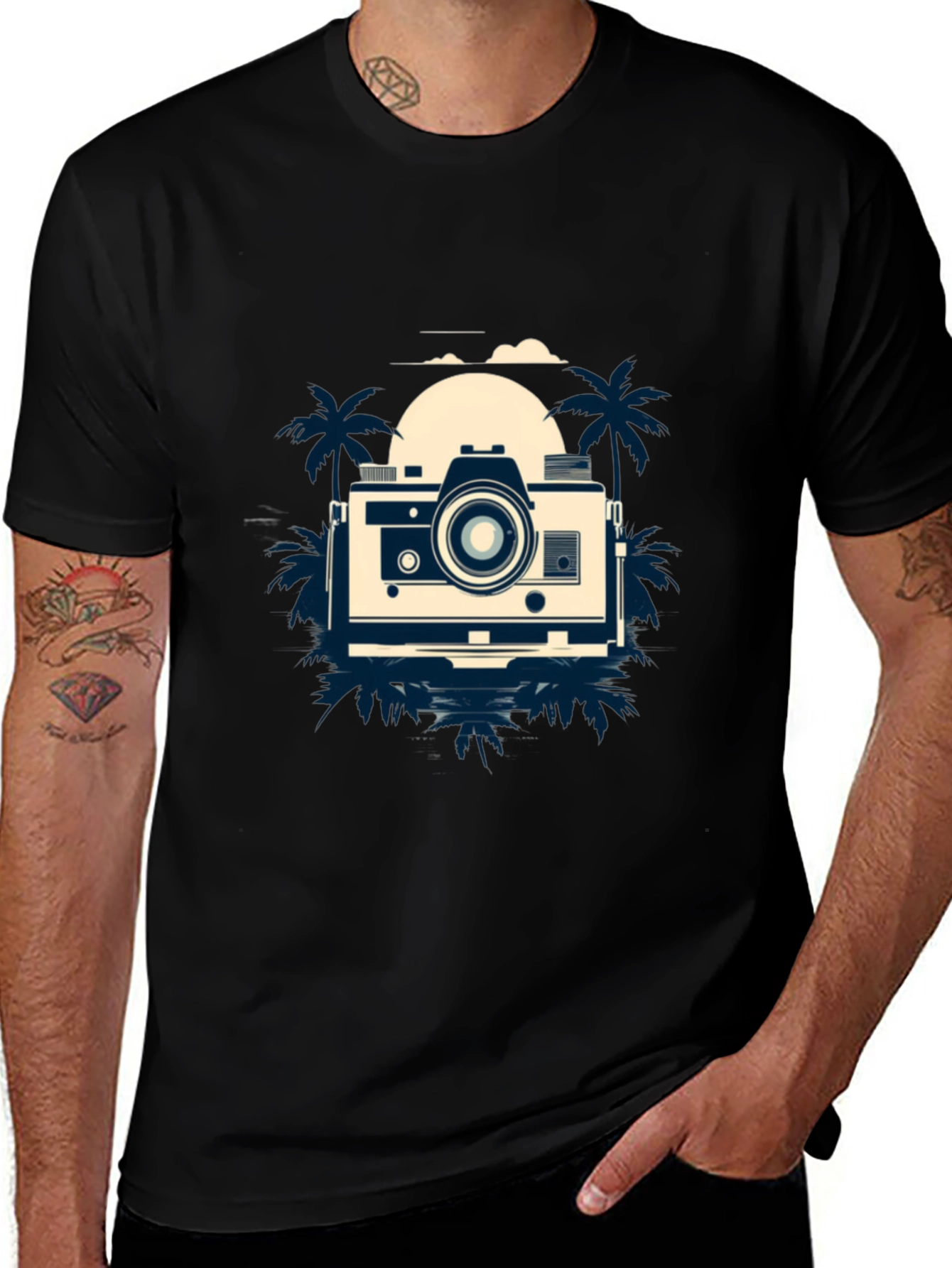 Variant 15 of Retro Camera Beach Graphic T-Shirt