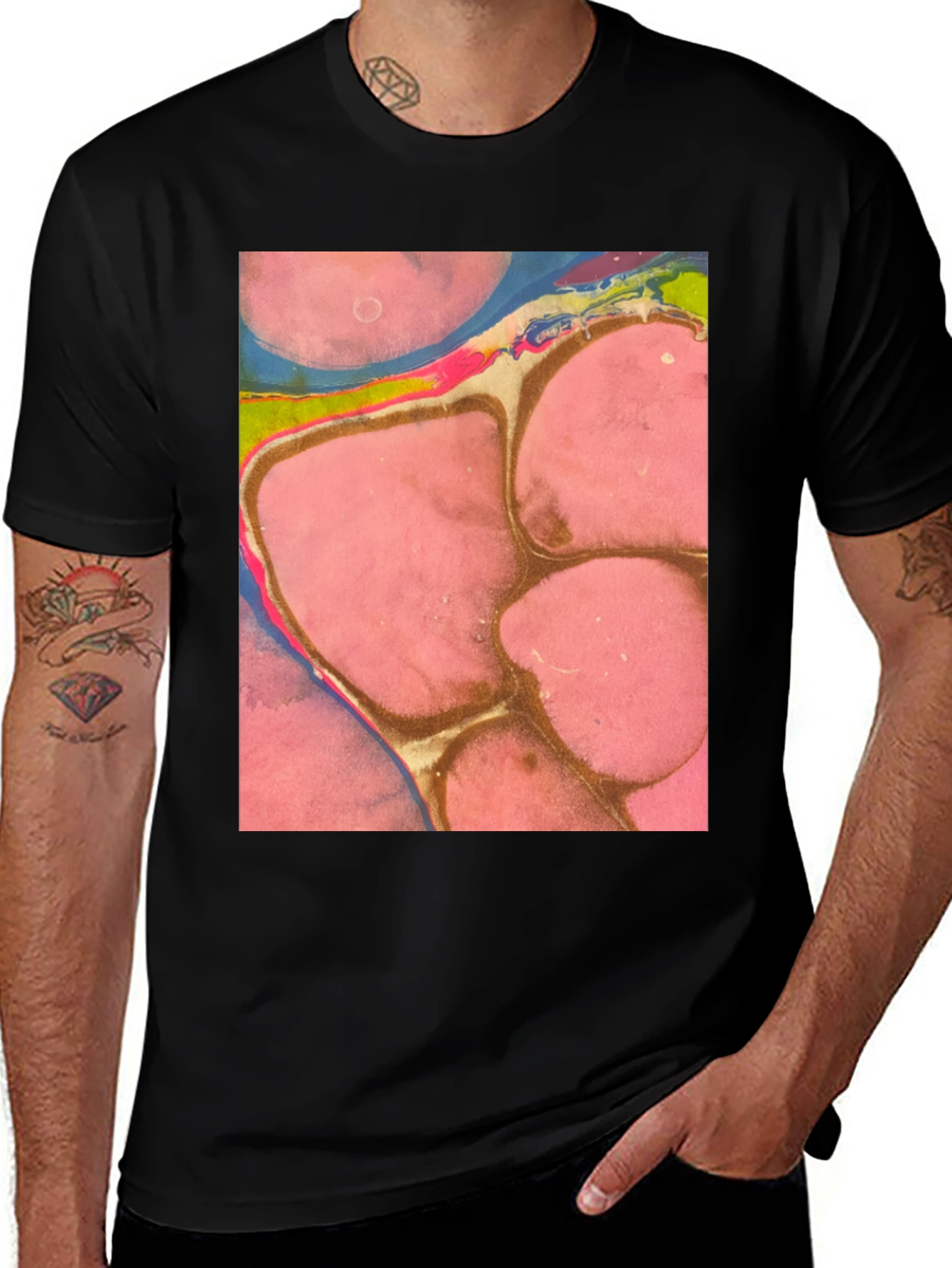 Variant 22 of Abstract Art Print Tee - Unique Graphic T-Shirt