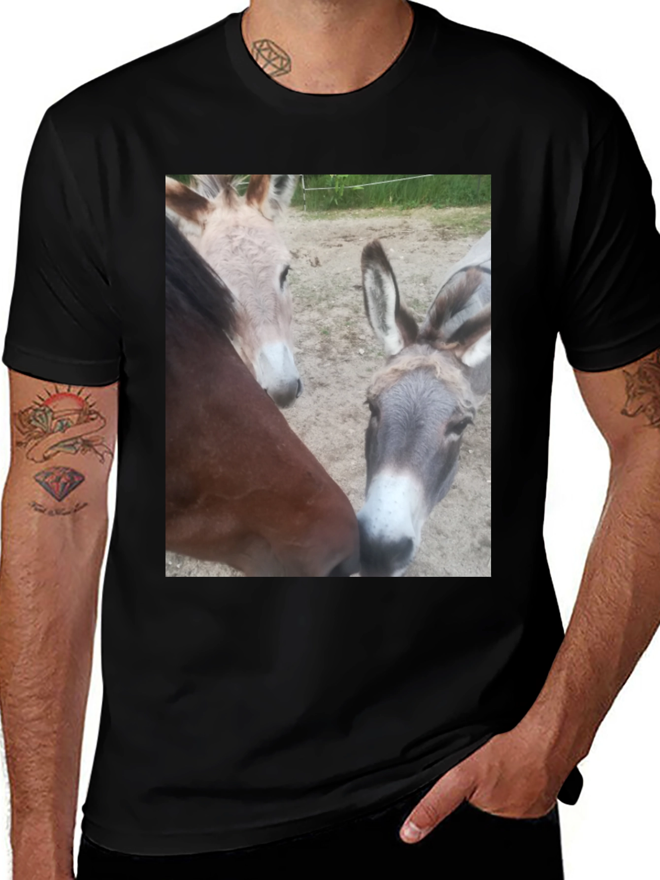 Variant 5 of Funny Animal Friends Graphic Tee