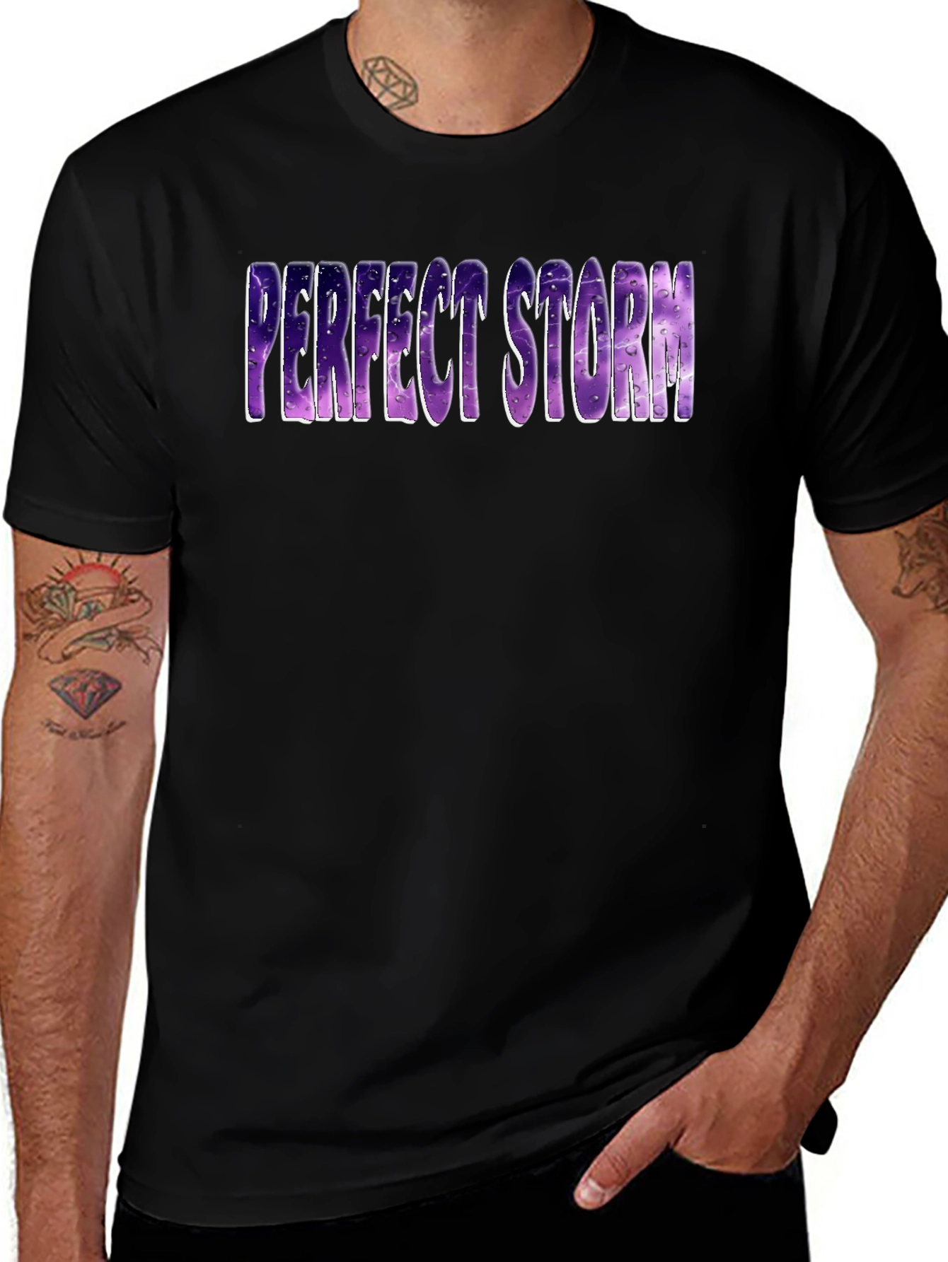 Variant 15 of Perfect Storm Black Graphic Tee
