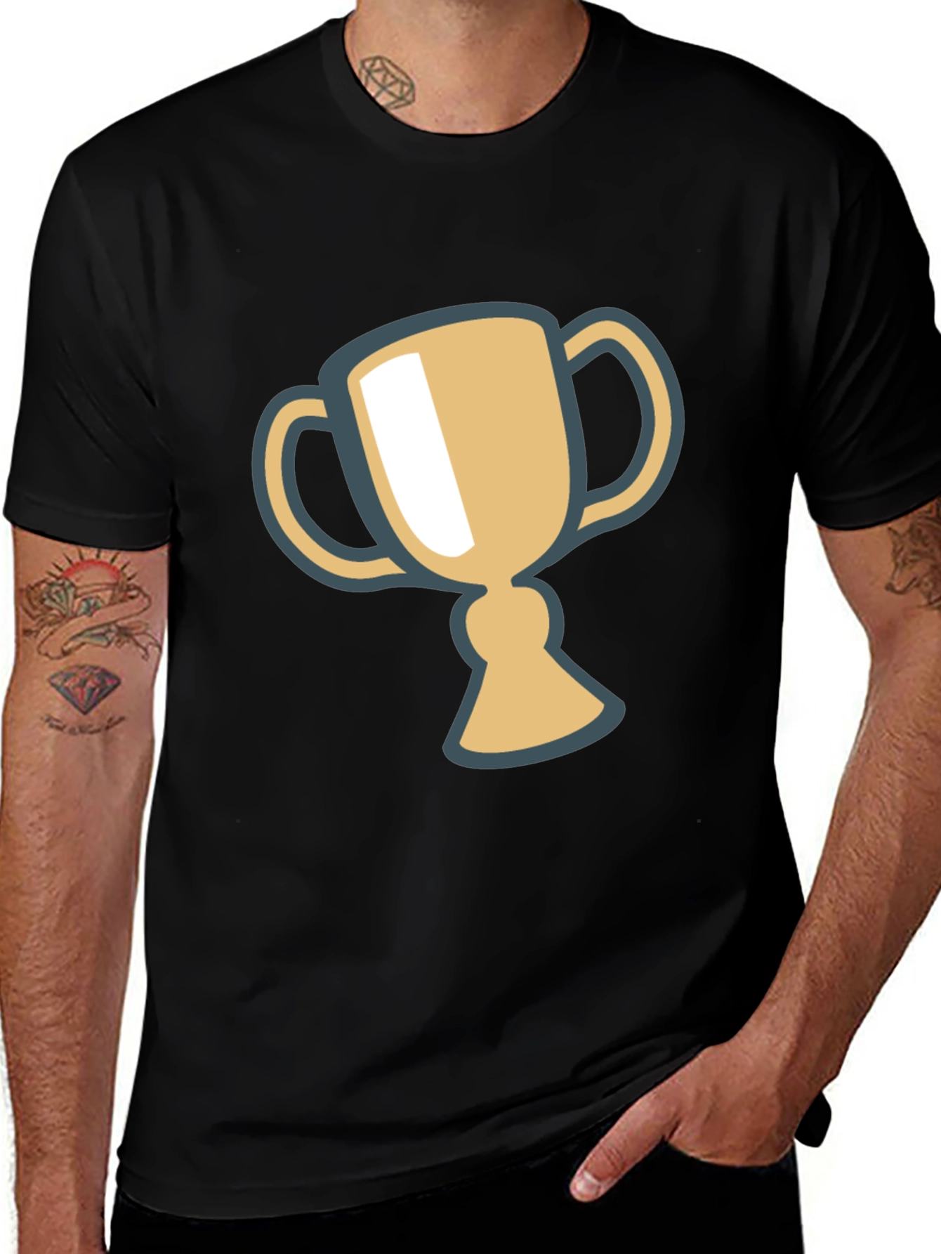 Variant 14 of Trophy Graphic T-Shirt - Winner's Style!