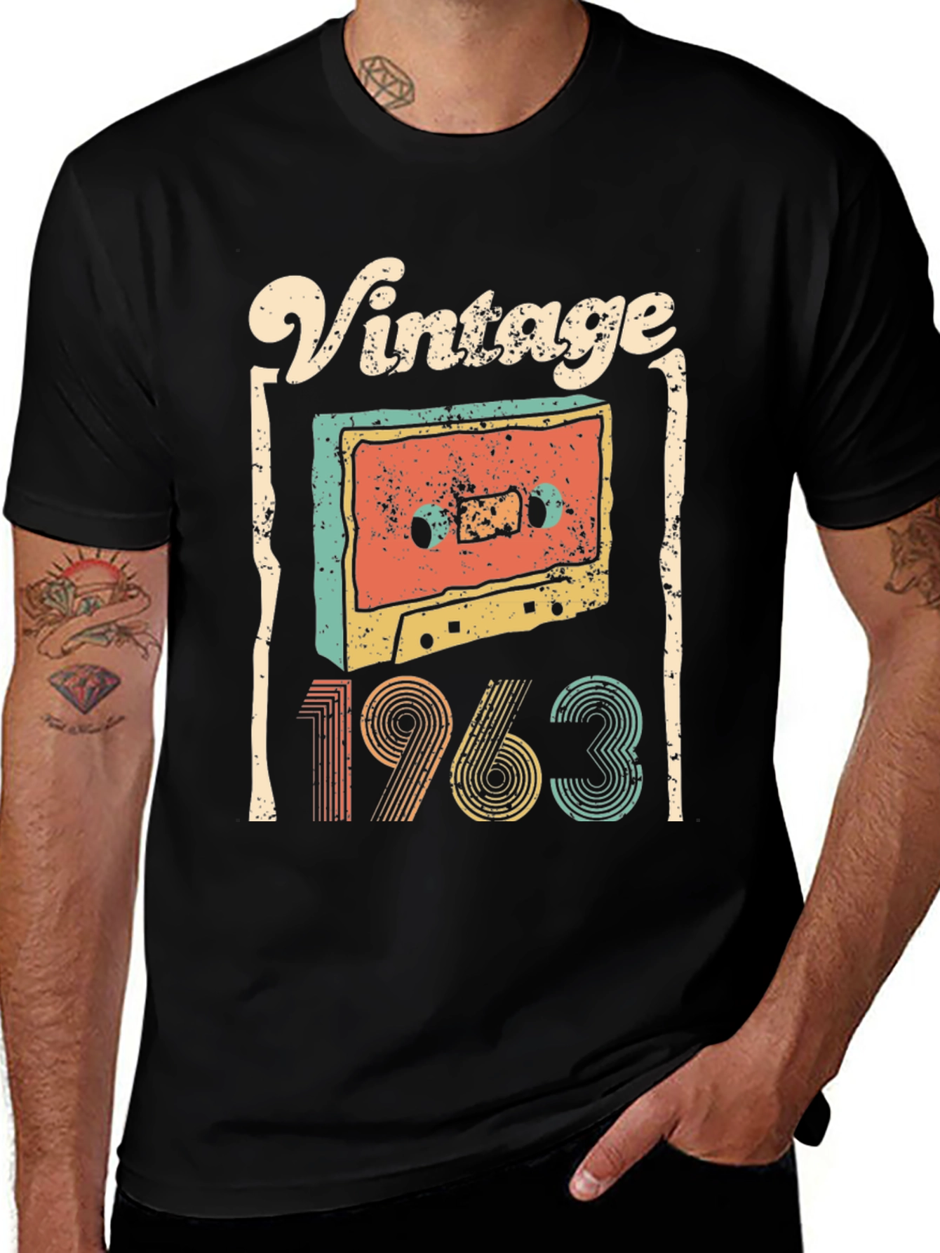 Variant 11 of Vintage 1963 Cassette Tape T-Shirt