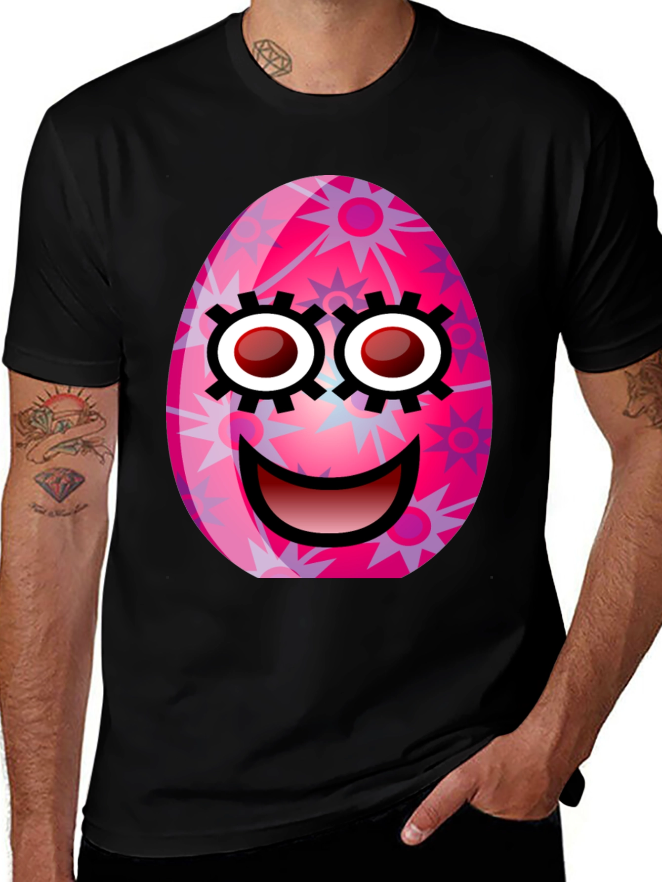Easter Egg Face Graphic Tee