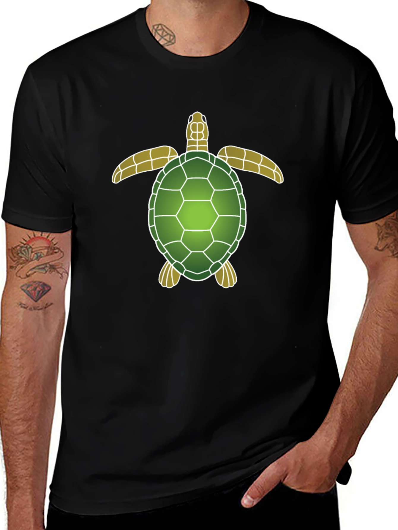 Turtle Graphic T-Shirt - Eco-Friendly Design
