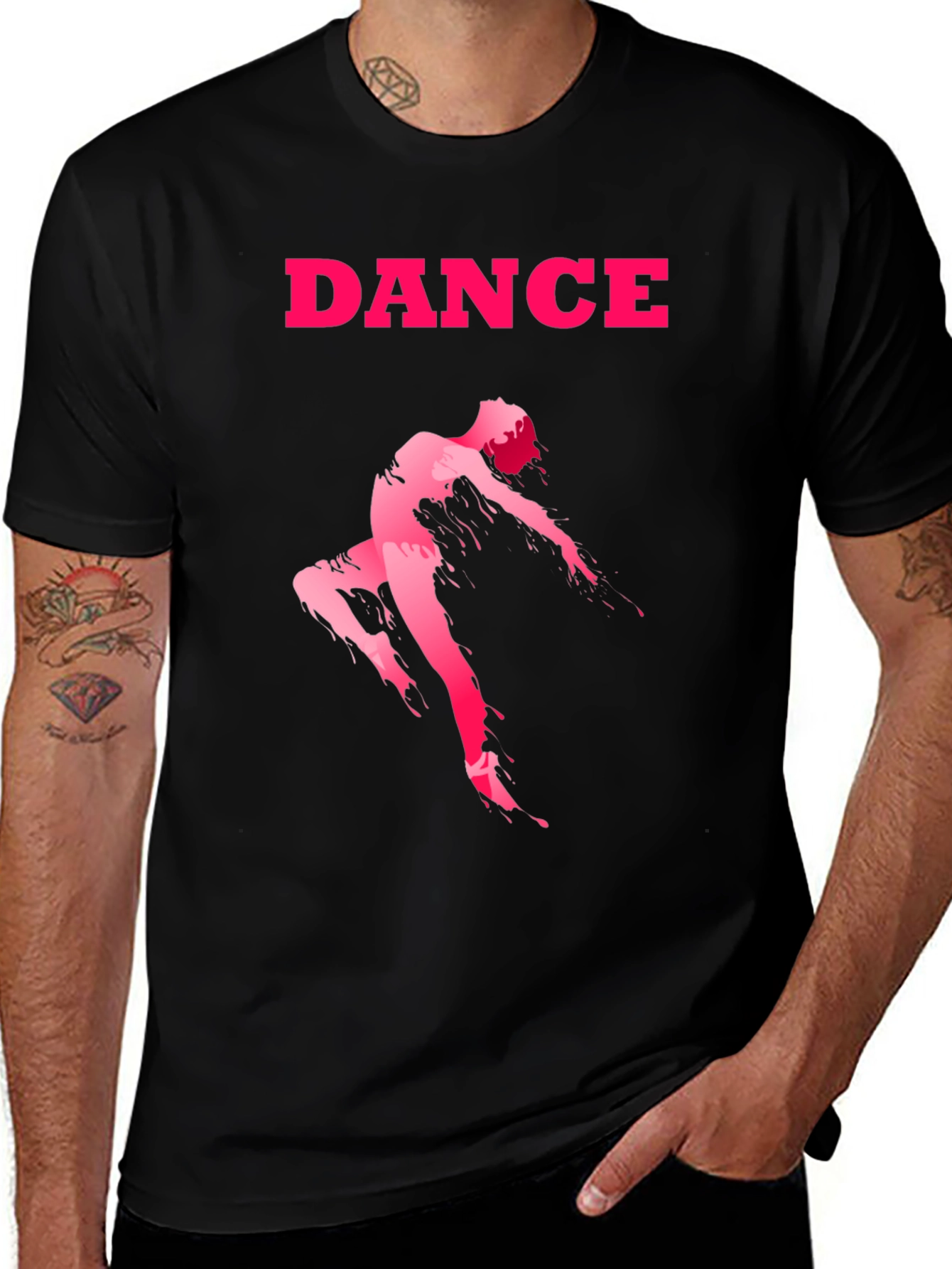 Variant 7 of Dance Silhouette T-Shirt - Modern Graphic Tee