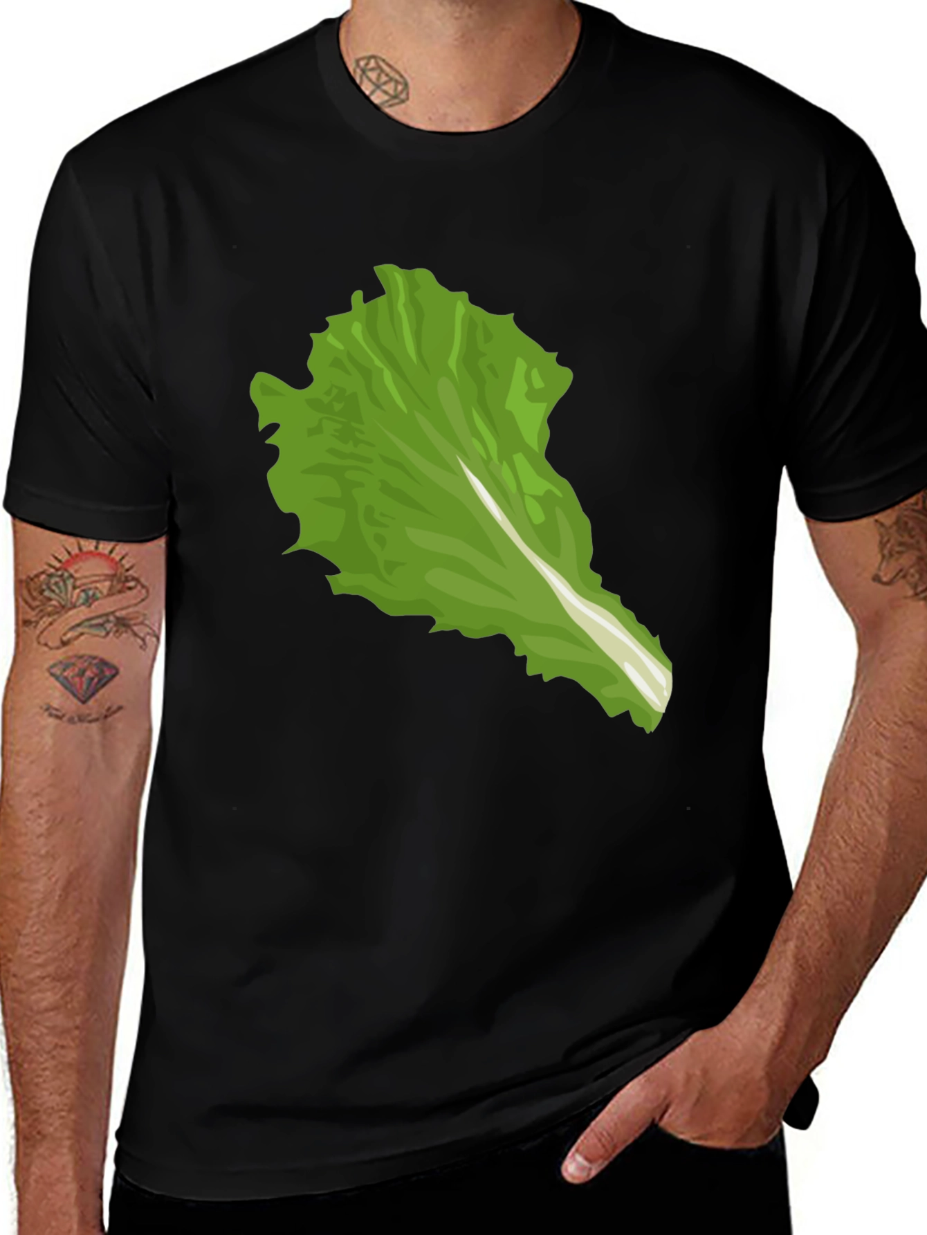 Variant 22 of Lettuce Leaf Graphic Tee - Unique Food Lover Shirt