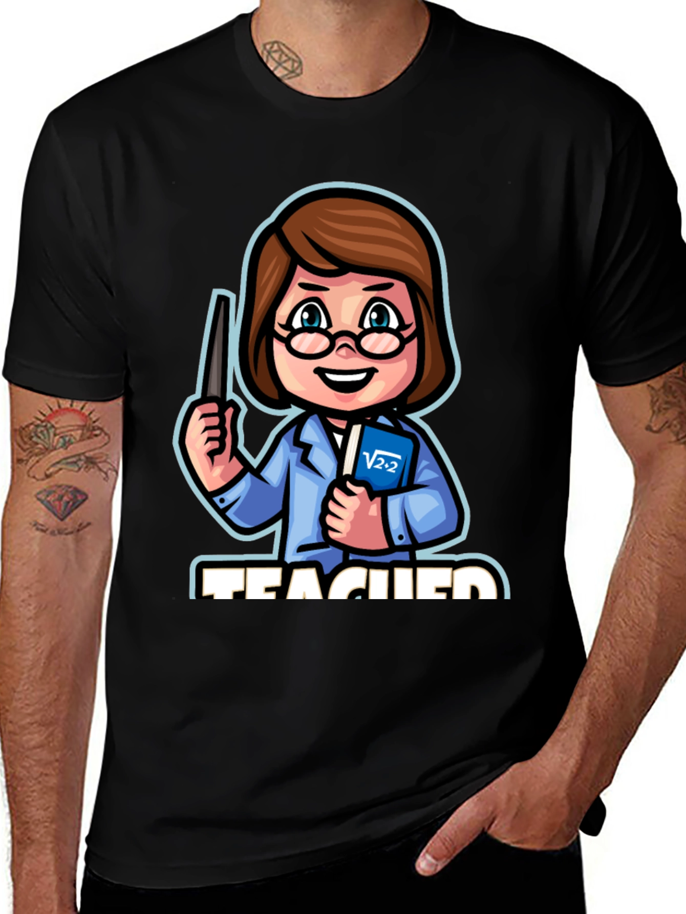 Variant 26 of Teacher Cartoon Graphic T-Shirt