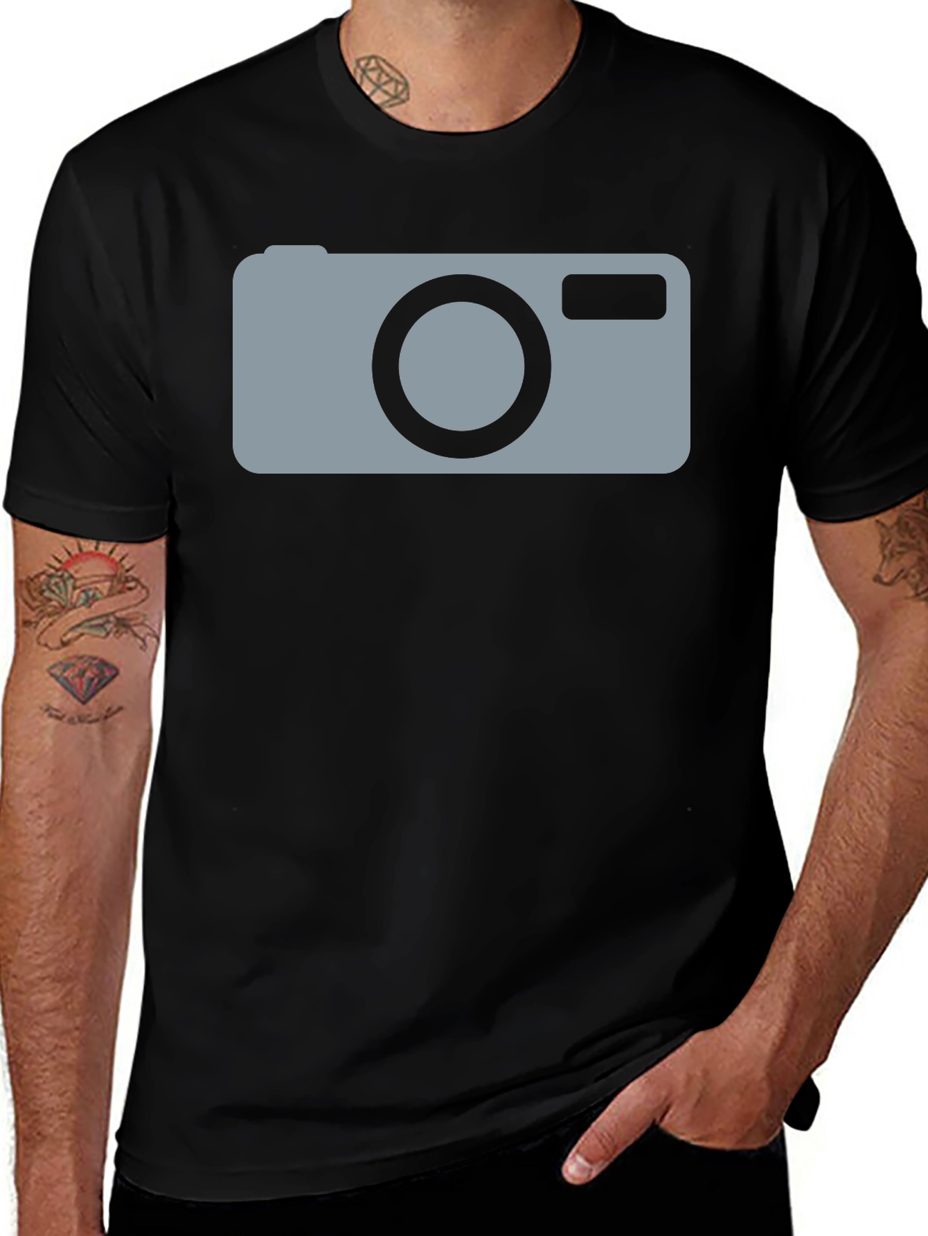 Variant 13 of Camera Graphic Tee - Photographer Style