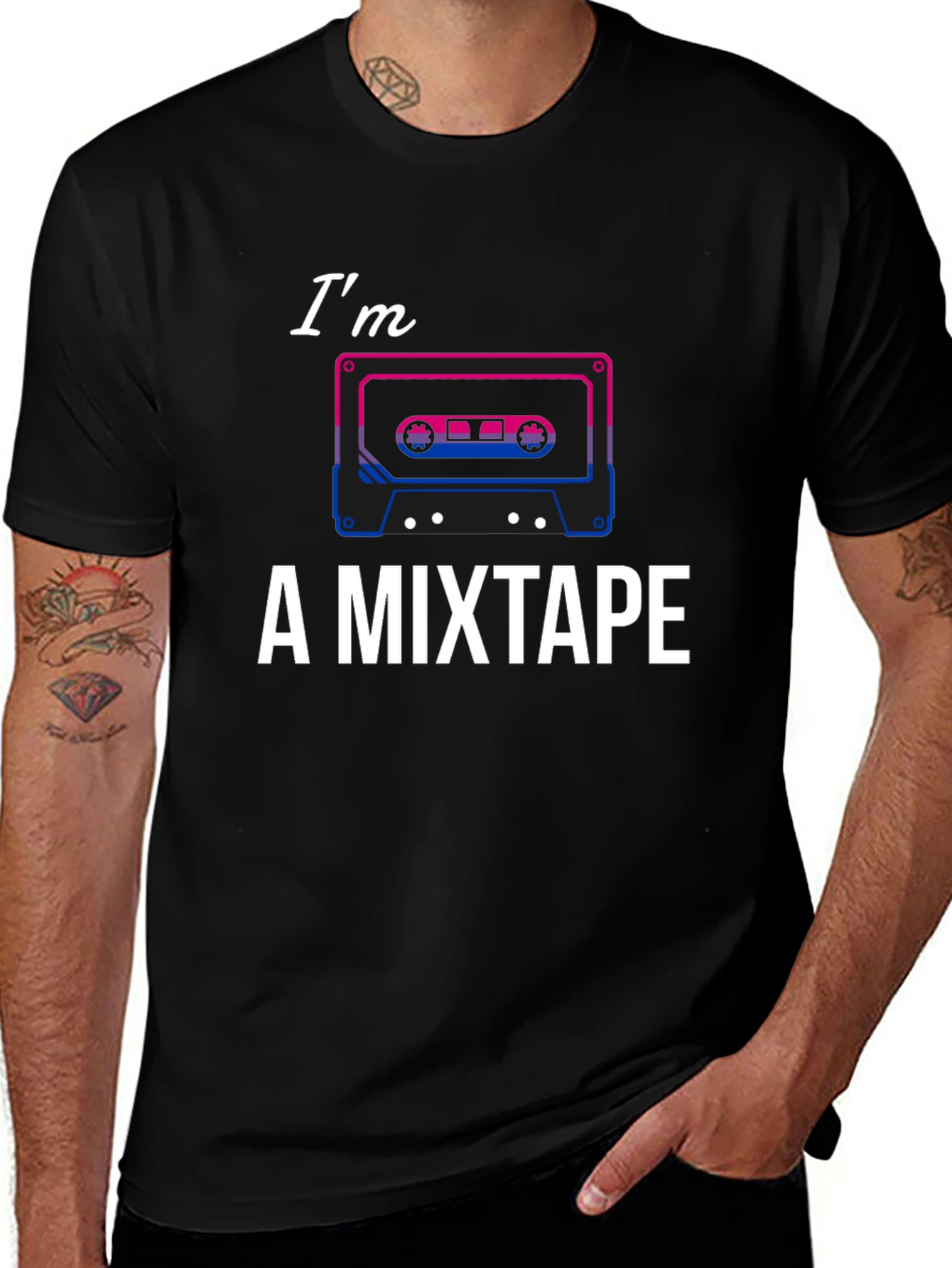 Variant 8 of Bisexual Pride Mixtape T-Shirt