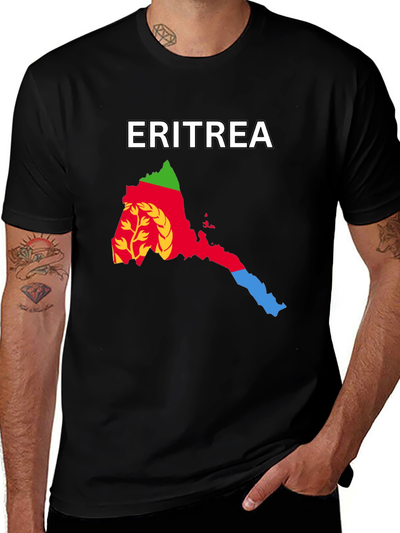 Eritrea Map T-Shirt - Country Pride Tee