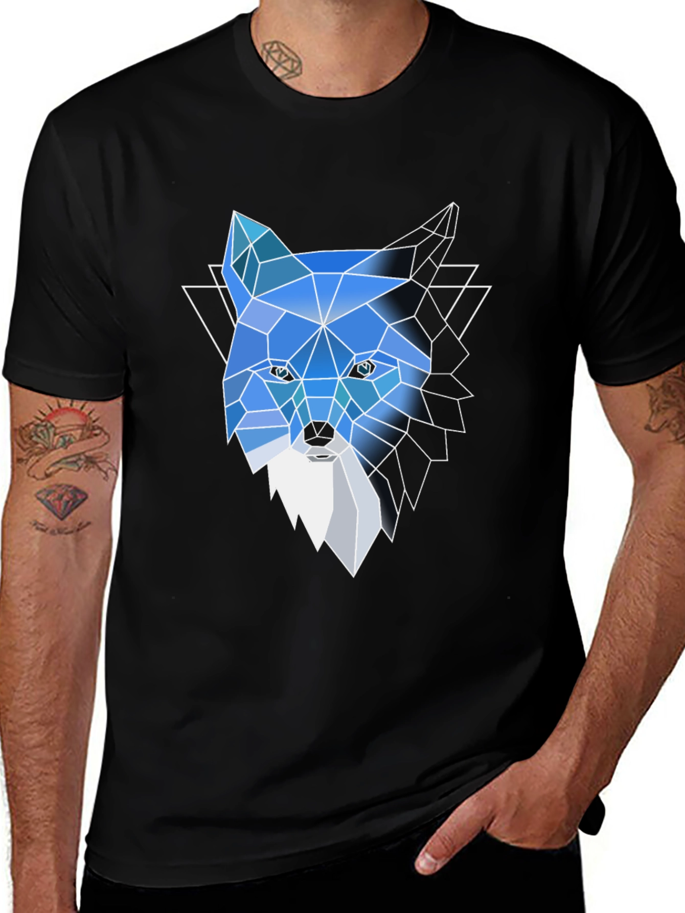 Variant 18 of Geometric Fox Tee: Modern Graphic Print T-Shirt