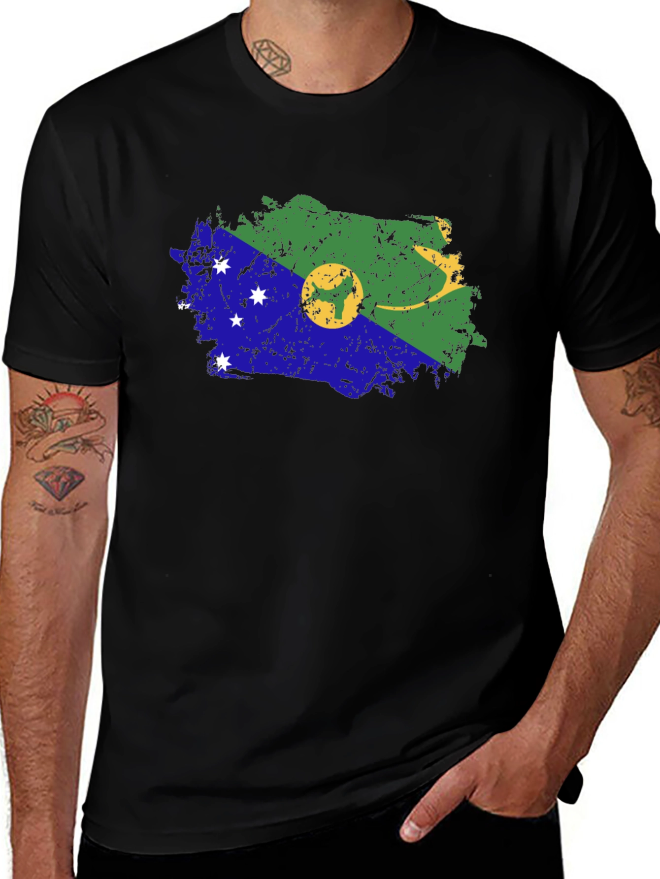 Christmas Island Flag Graphic T-Shirt